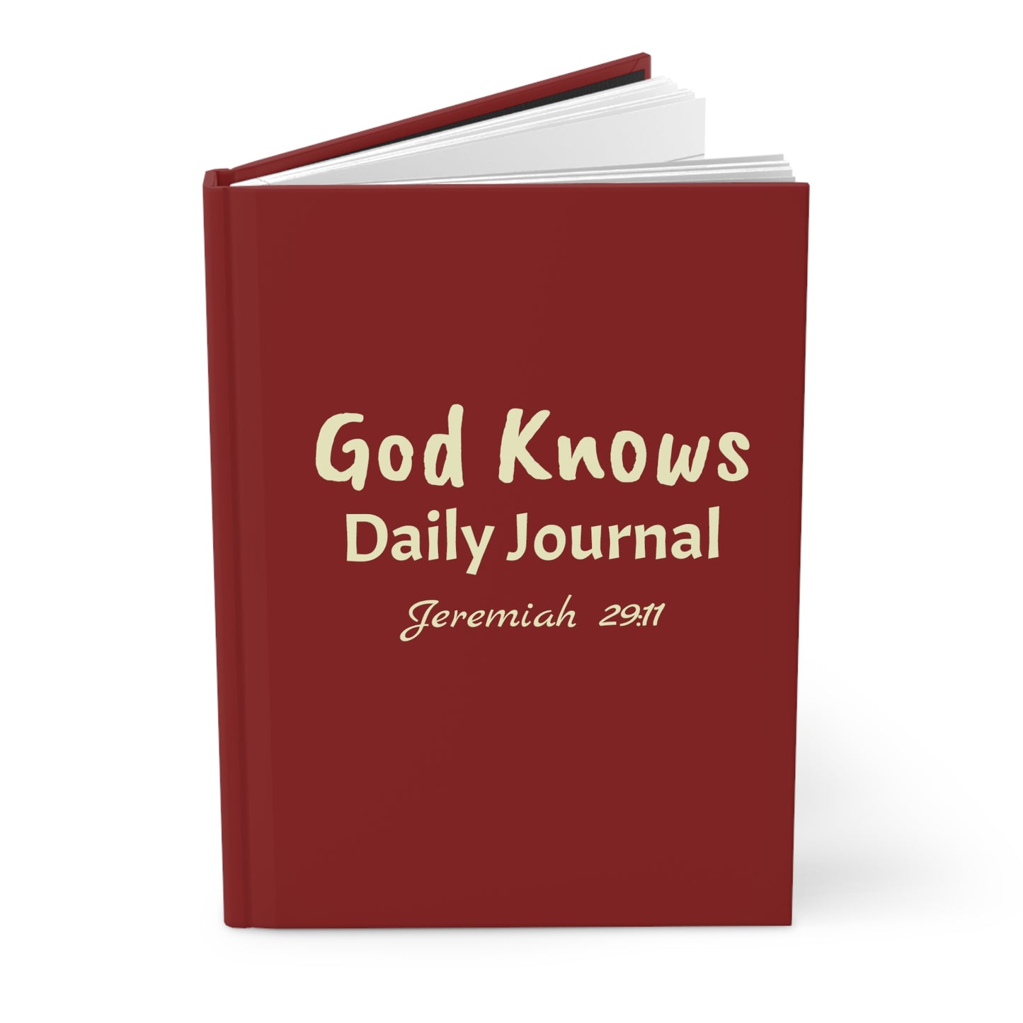 Daily Journal (Crimson & Cream) Hardcover Journal Matte