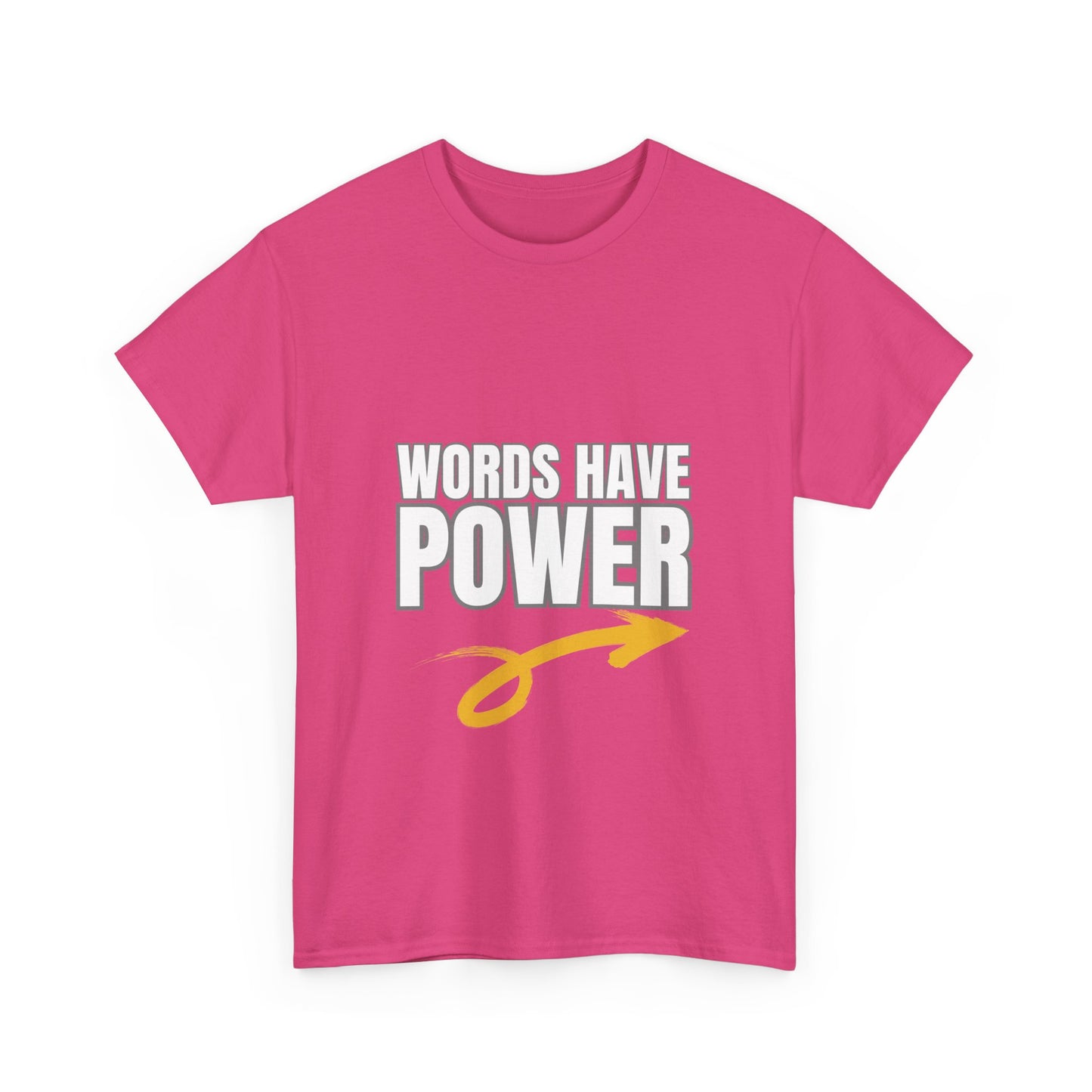 Words Have Power (Garvey) - Unisex Heavy Cotton Tee