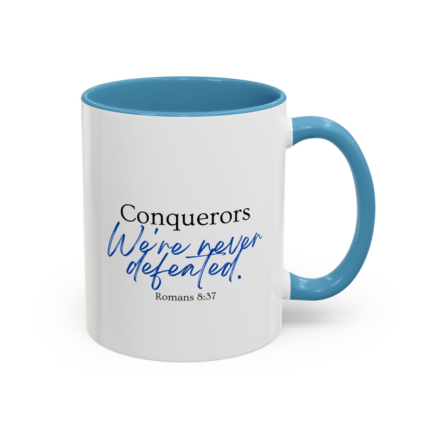 Conquerors Blue Accent Coffee Mug, 11oz