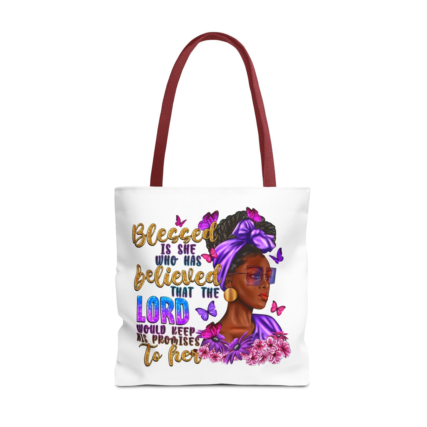 Blessed is She Tote Bag (AOP)