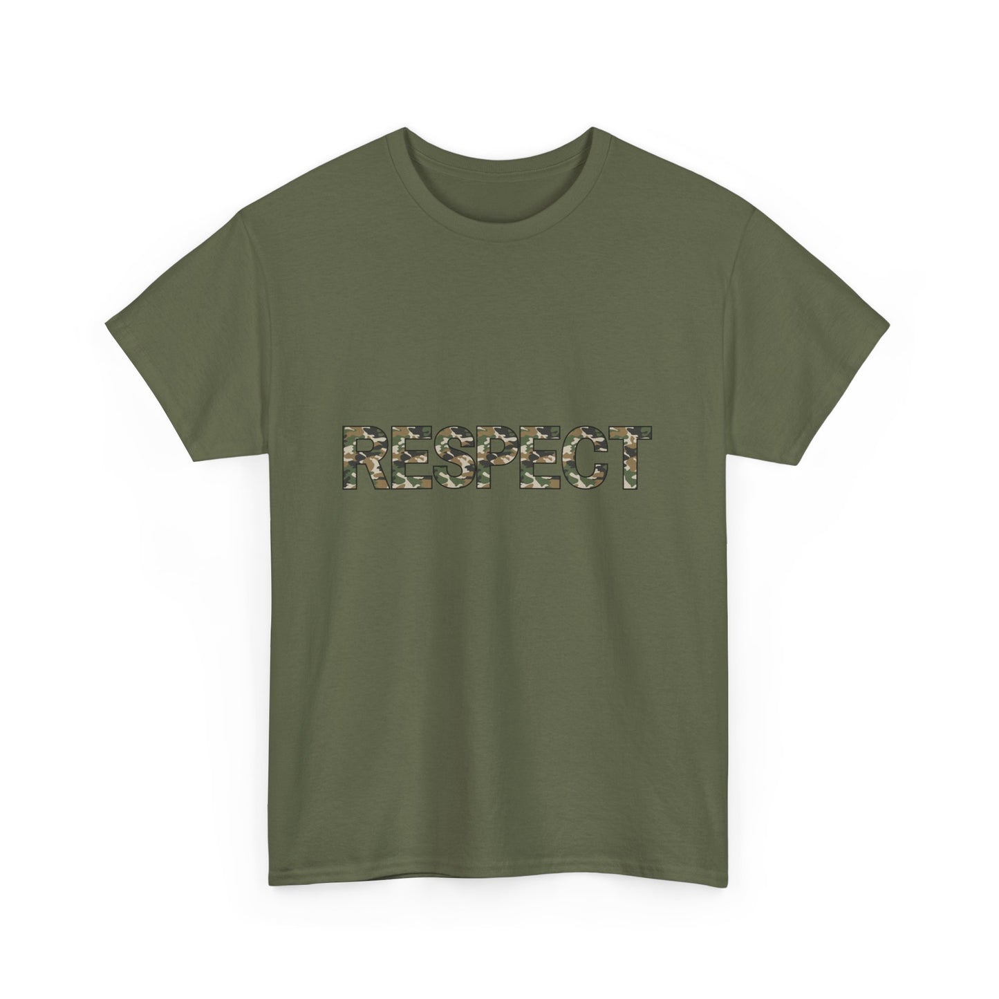 Unisex Heavy Cotton Tee - Camo Respect T-Shirt