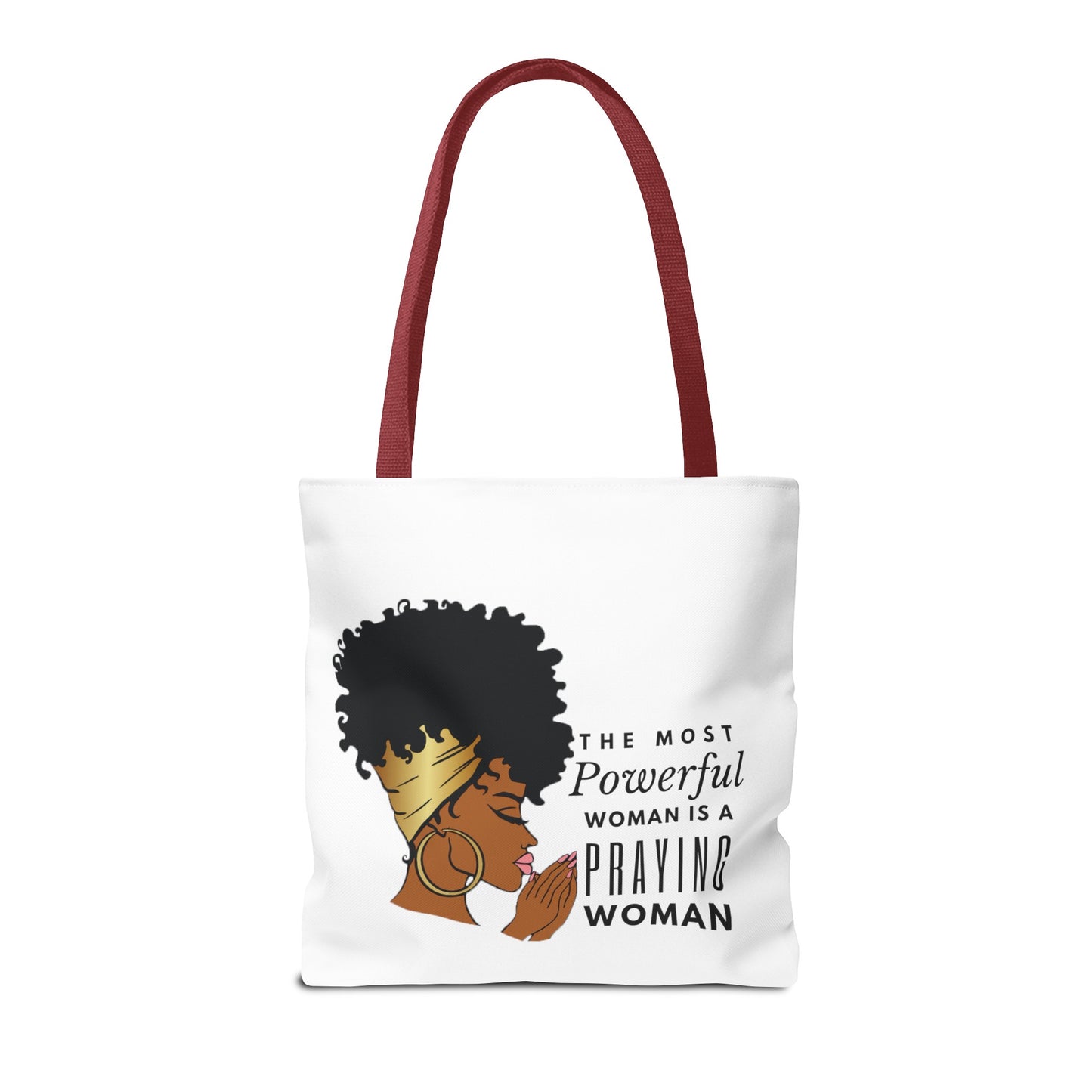 Praying Woman Tote Bag (AOP)