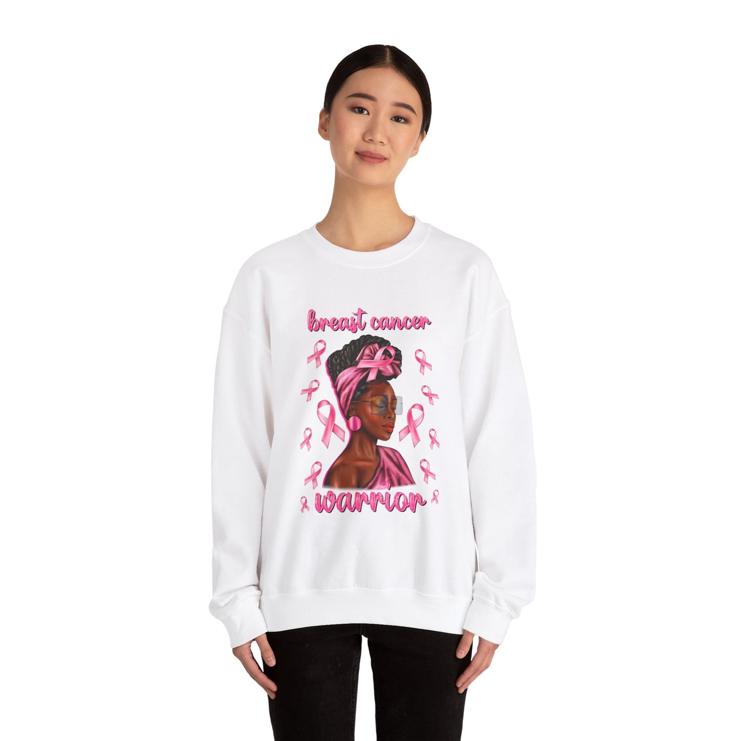 Breast Cancer Warrior Unisex Heavy Blend™ Crewneck Sweatshirt