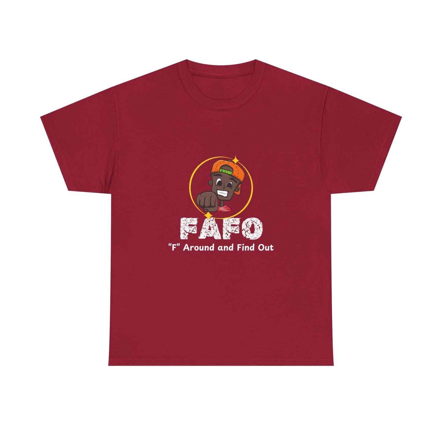 Unisex Heavy Cotton Tee - 'F' Around and Find Out Graphic Tee
