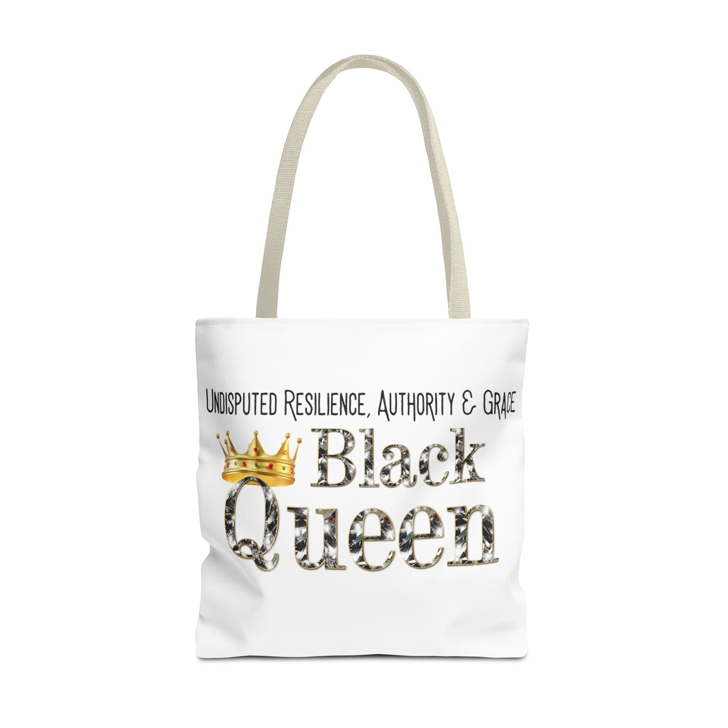 Black Queen Tote Bag (AOP)