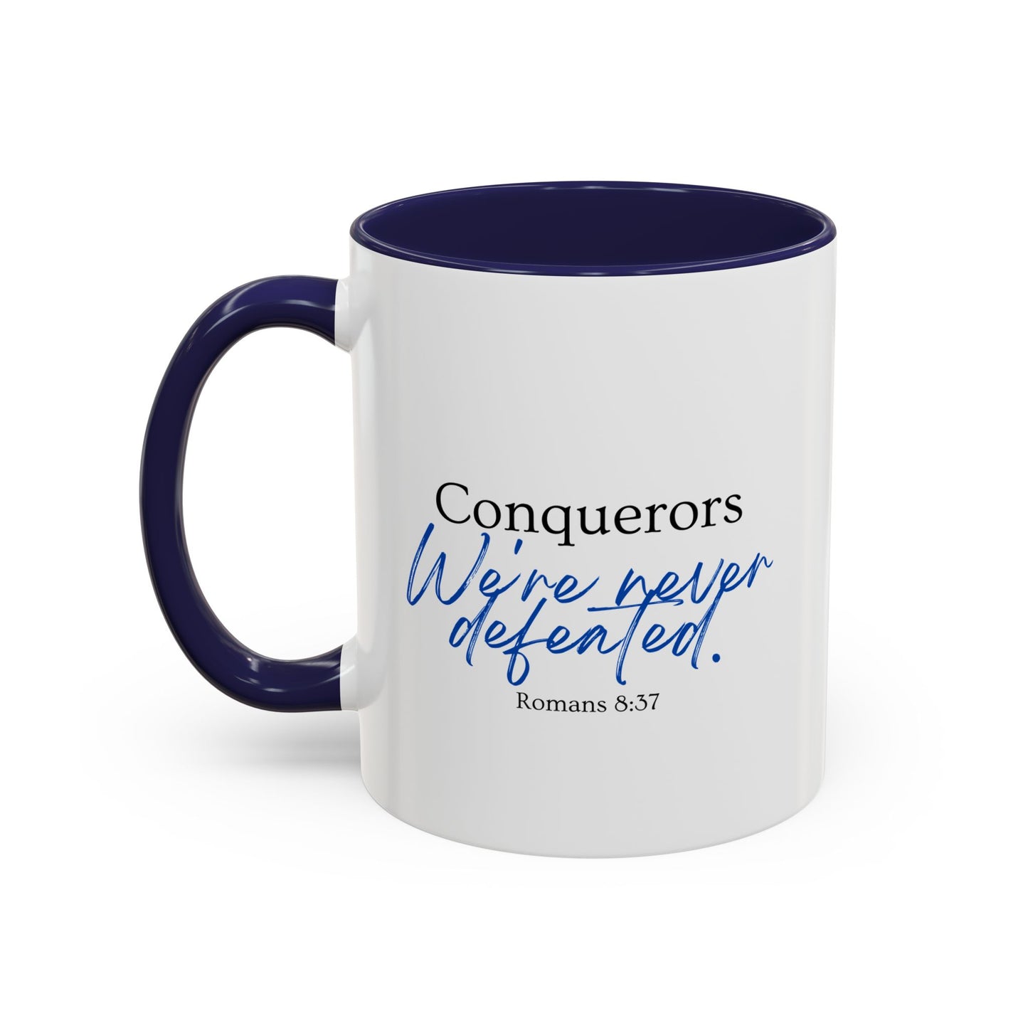 Conquerors Blue Accent Coffee Mug, 11oz