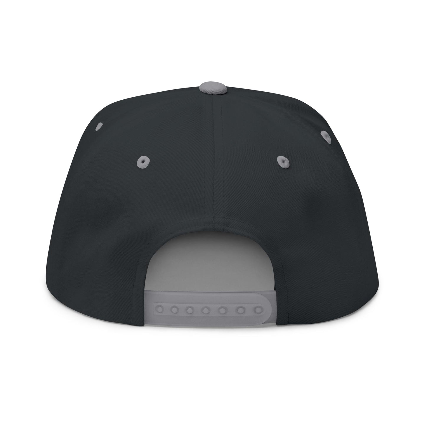 Stylish Flat Bill Cap - 'Code Word BLACK' Embroidered Snapback