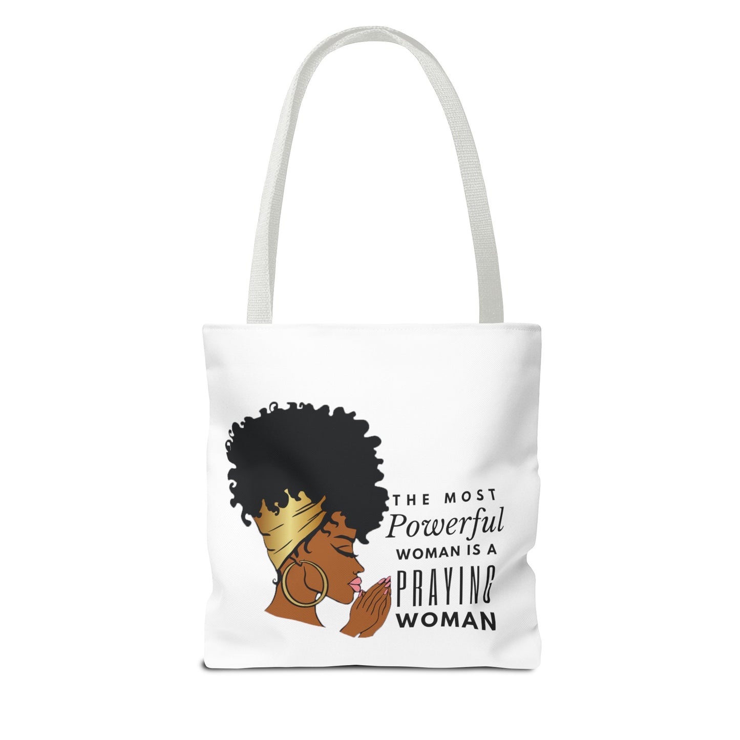 Praying Woman Tote Bag (AOP)