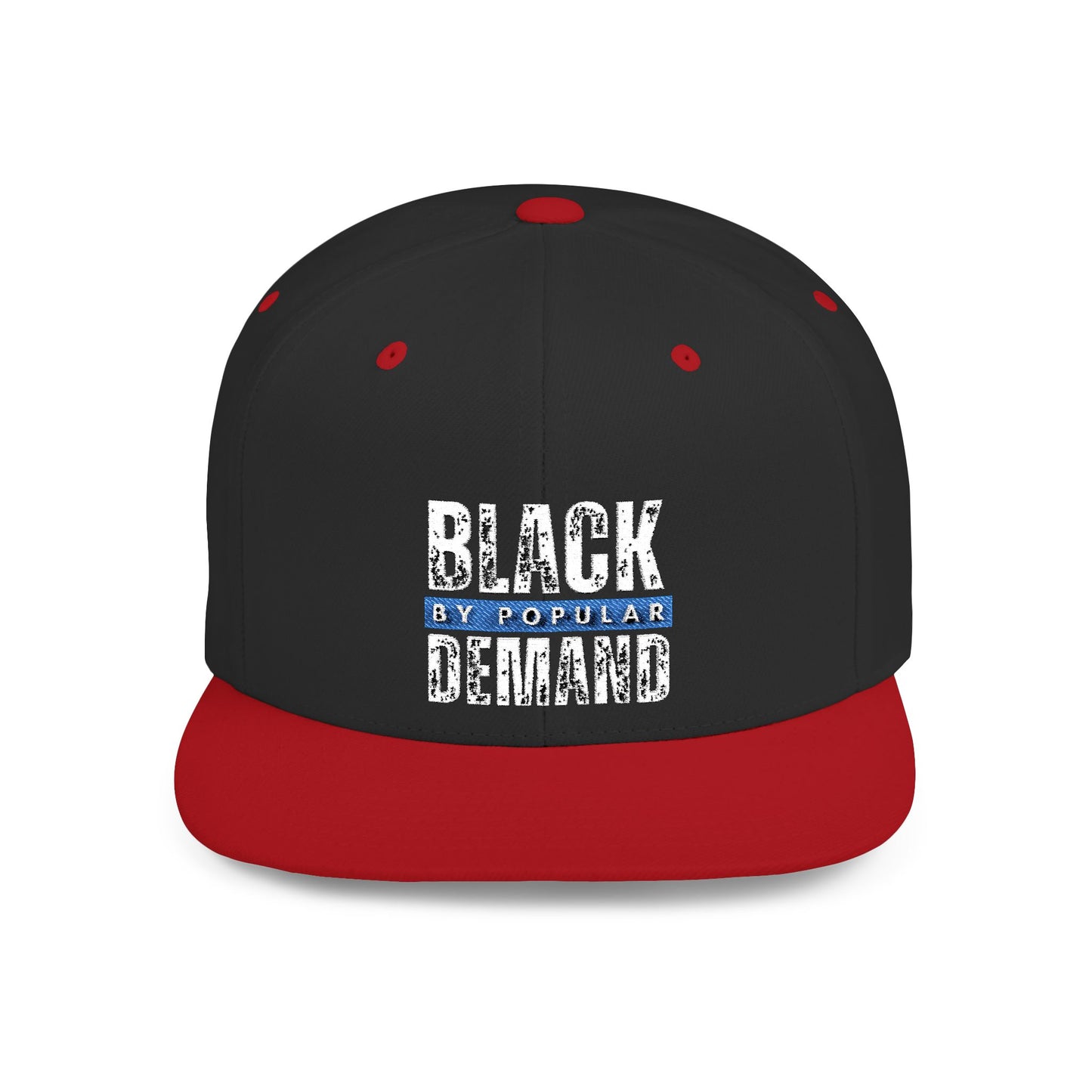 Flat Bill Snapback Hat - Stylish Black by Popular Demand Cap