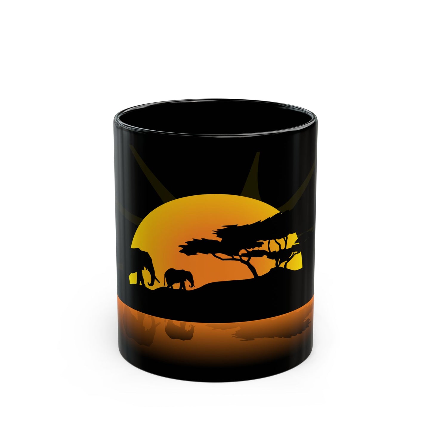 African Sunset Black Mug (11oz, 15oz)
