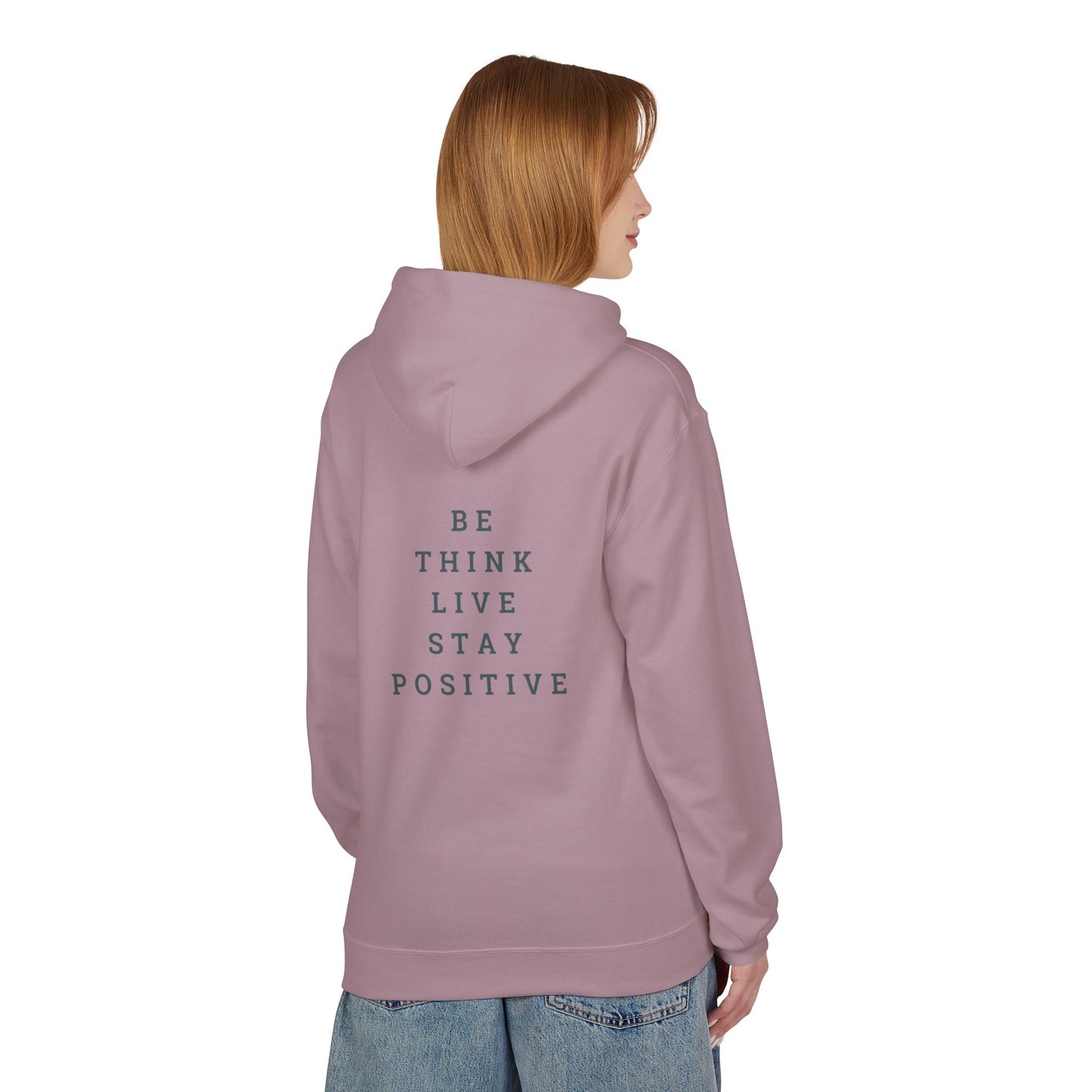 Positive Vibes Unisex Fleece Hoodie - Enjoy Life & Stay Positive