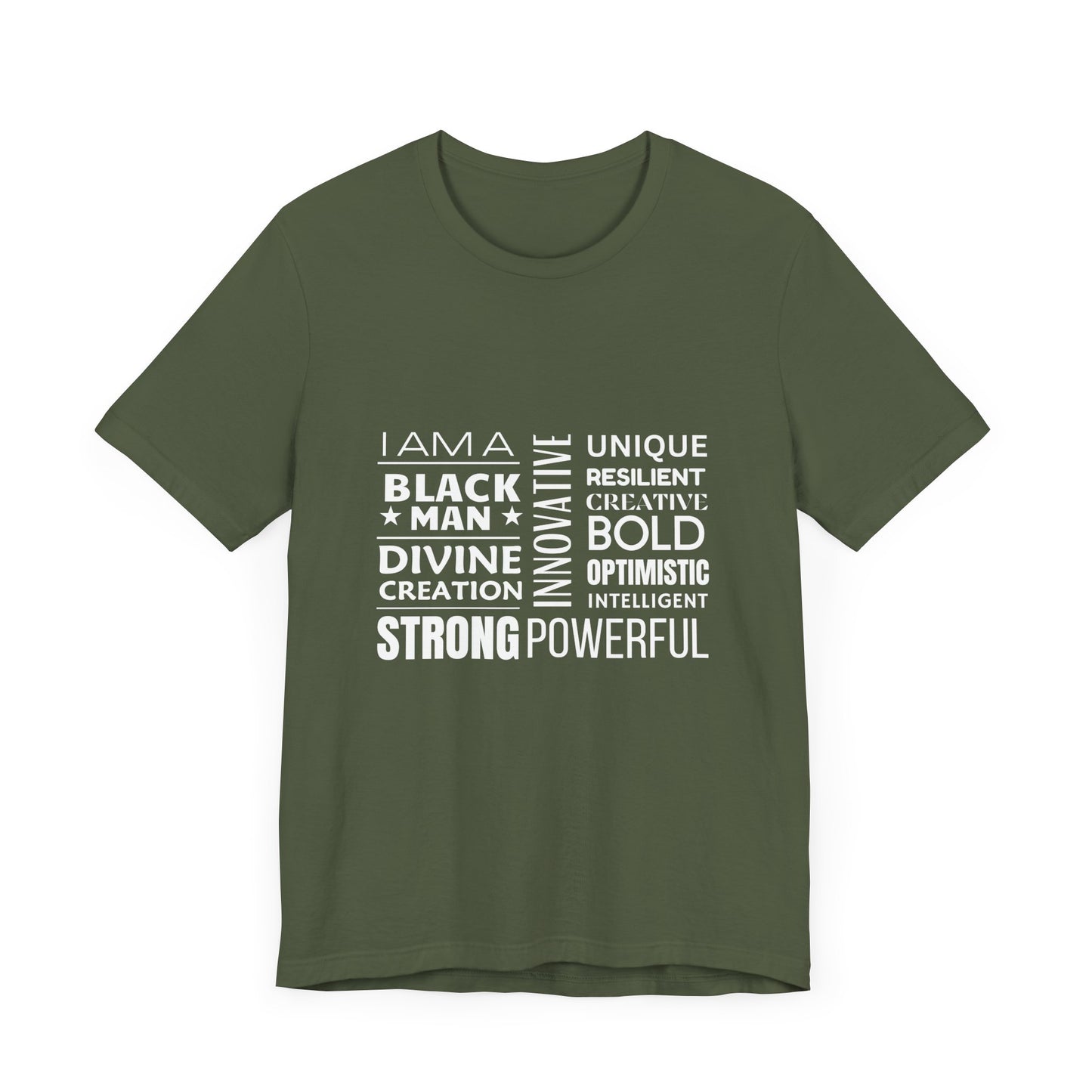 Empowering Black Man Tee - Unisex Jersey Short Sleeve T-Shirt