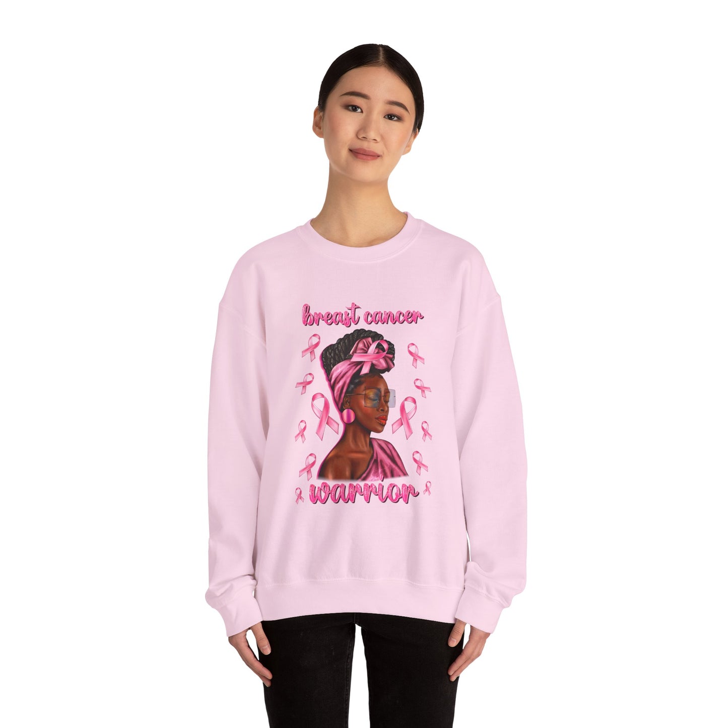 Breast Cancer Warrior Unisex Heavy Blend™ Crewneck Sweatshirt