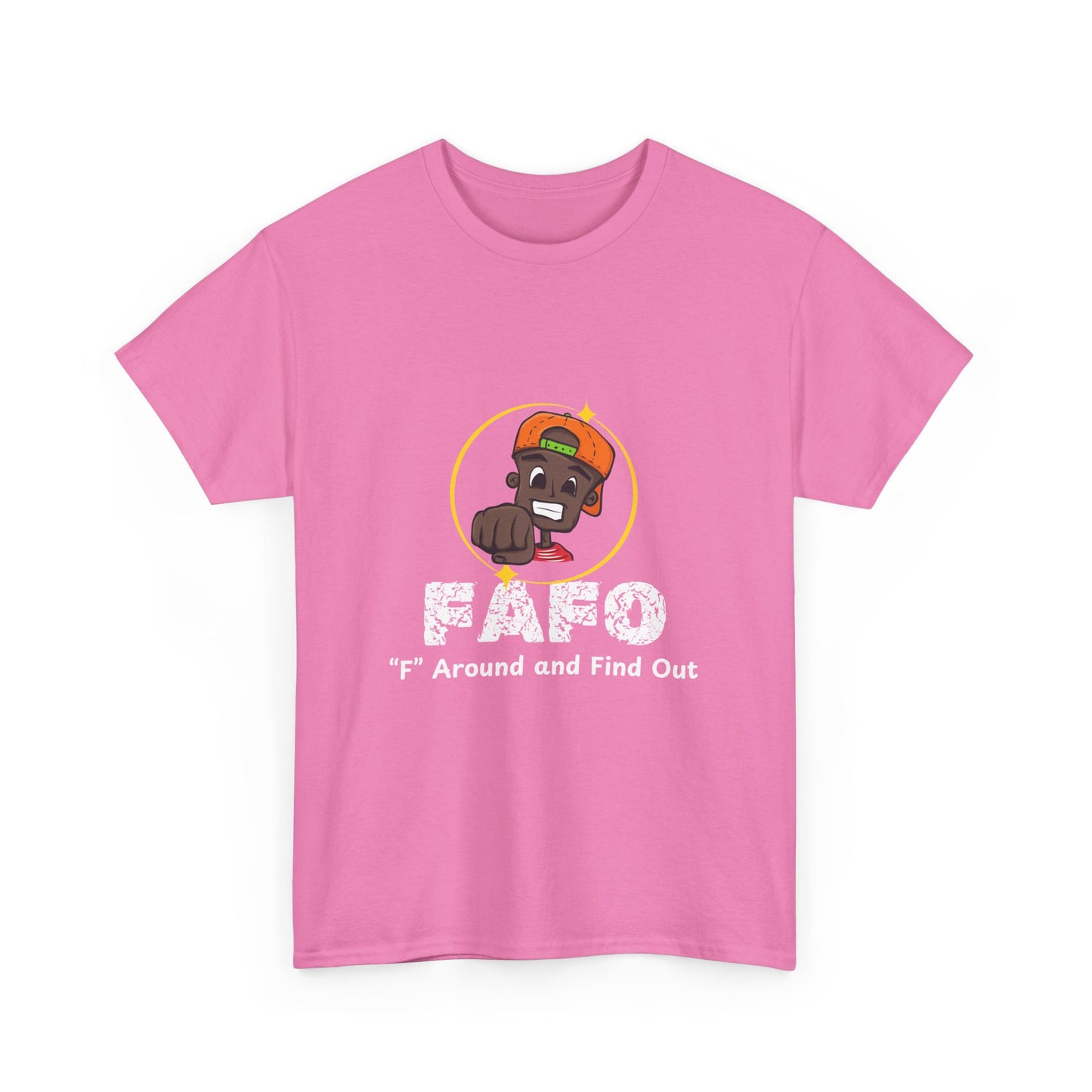 Unisex Heavy Cotton Tee - 'F' Around and Find Out Graphic Tee