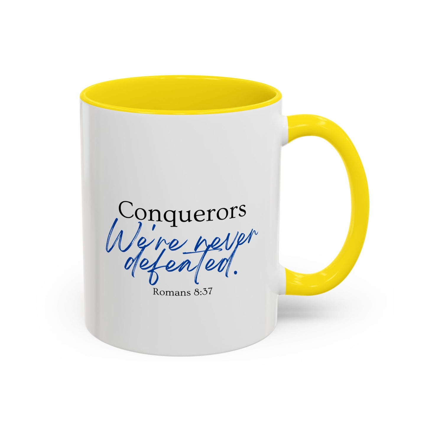 Conquerors Blue Accent Coffee Mug, 11oz