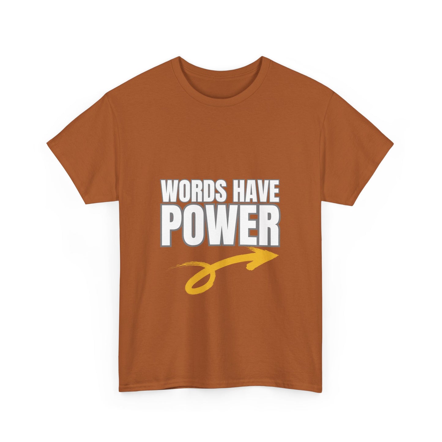 Words Have Power (Garvey) - Unisex Heavy Cotton Tee
