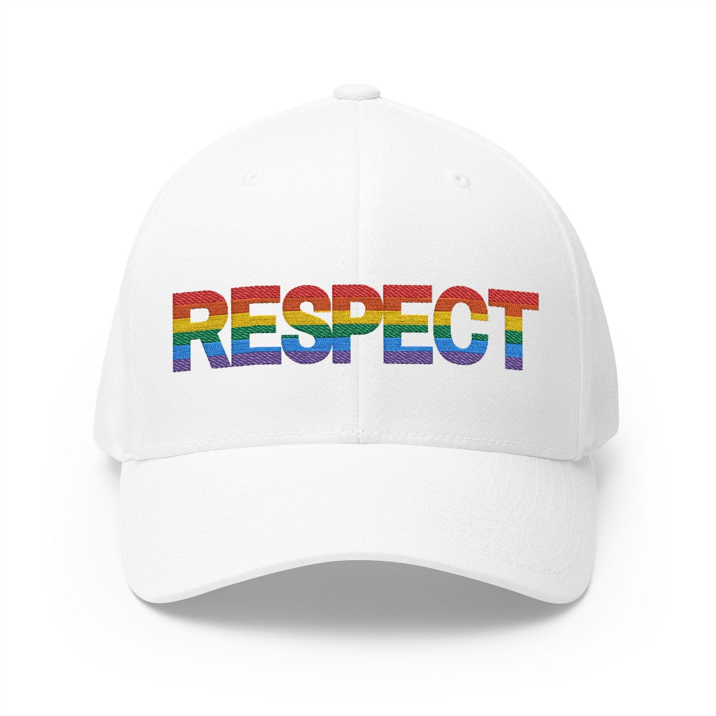 Pride Embroidered Cap - Respect LGBT Hat