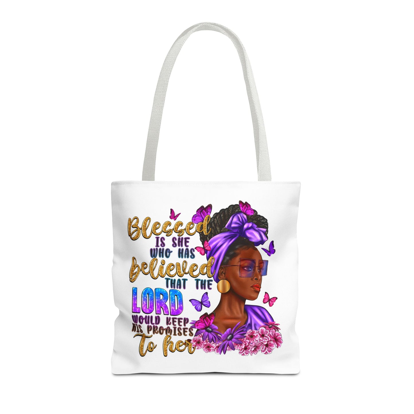 Blessed is She Tote Bag (AOP)