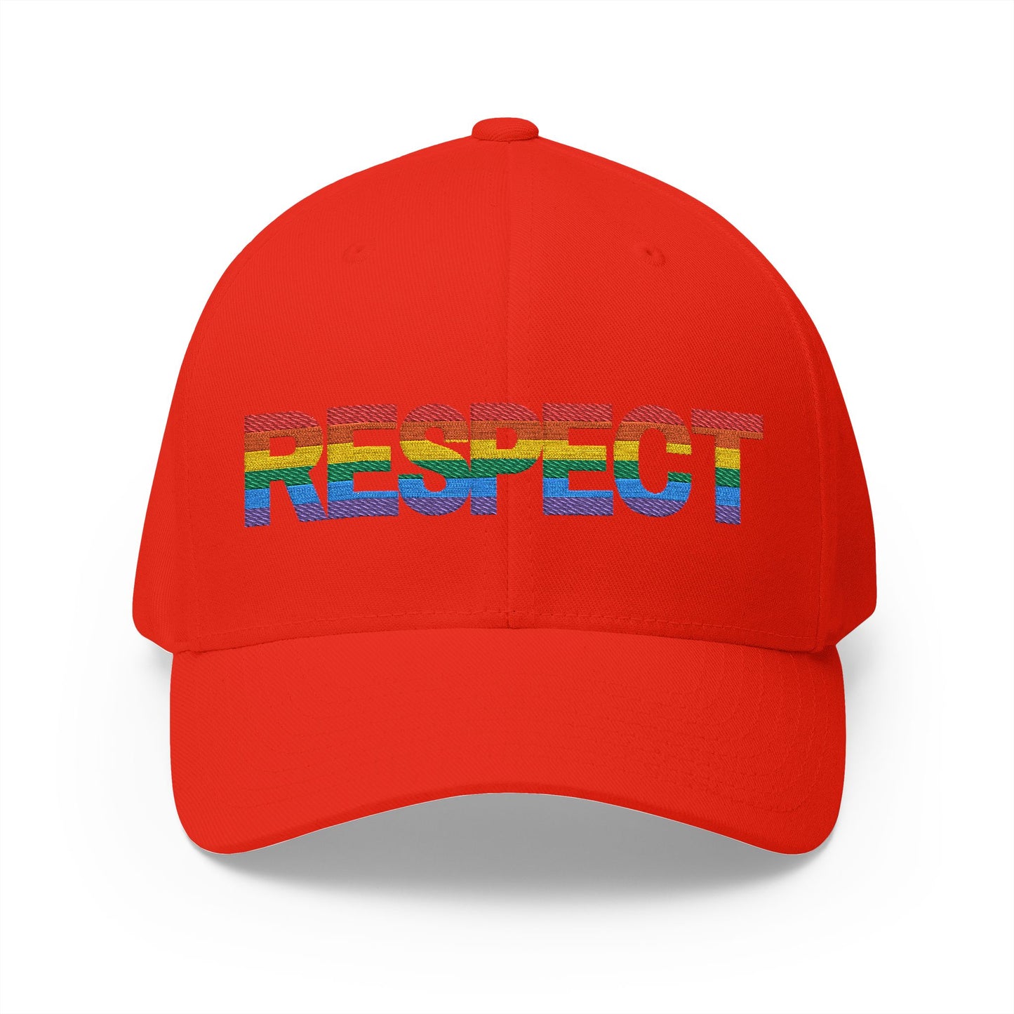 Pride Embroidered Cap - Respect LGBT Hat