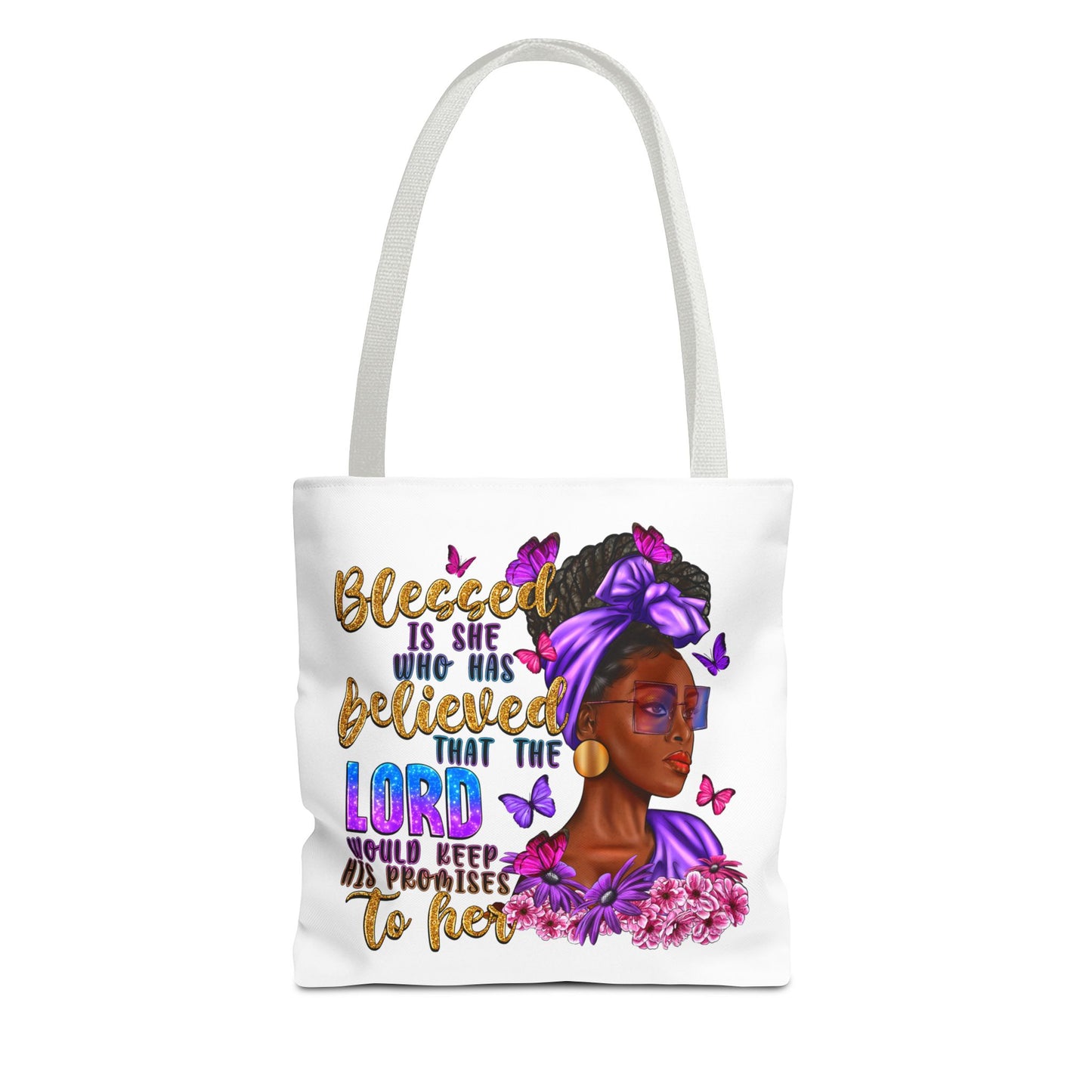 Blessed is She Tote Bag (AOP)