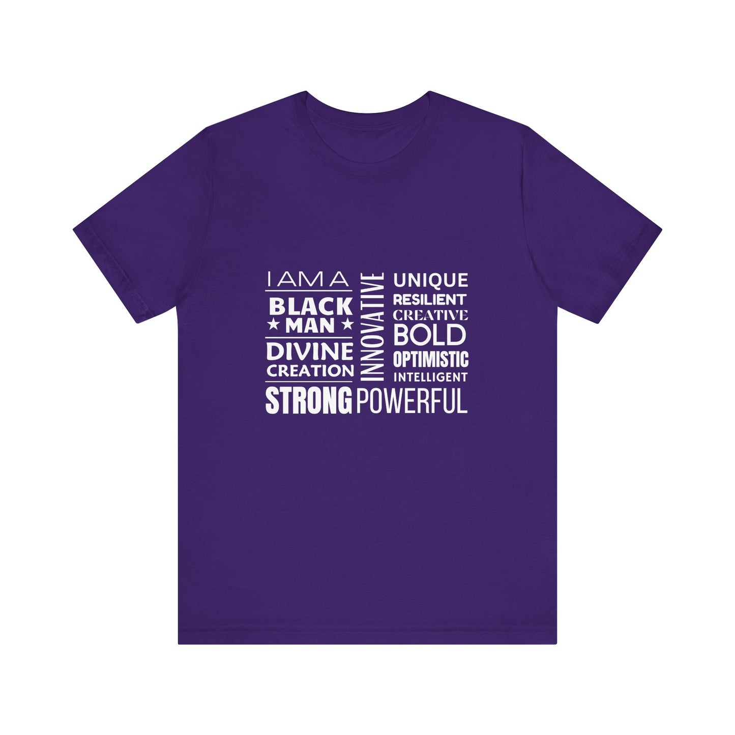 Empowering Black Man Tee - Unisex Jersey Short Sleeve T-Shirt