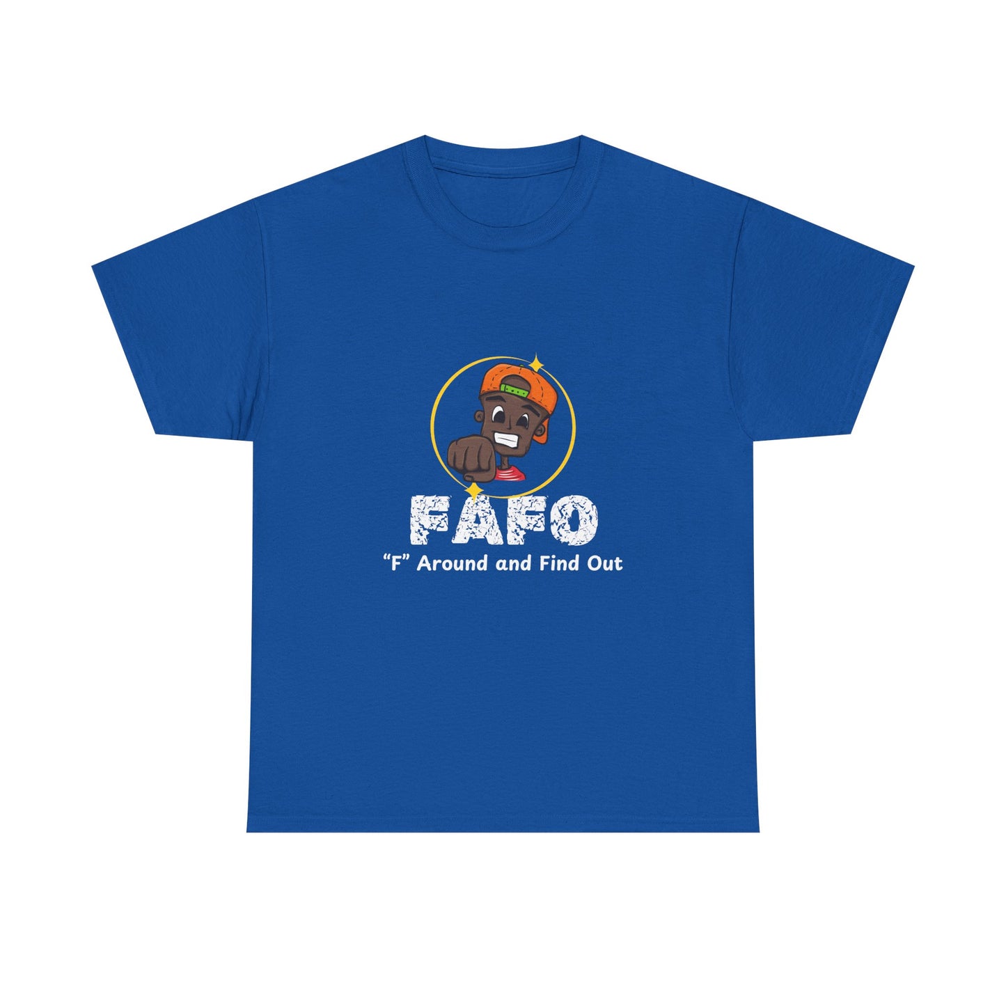 Unisex Heavy Cotton Tee - 'F' Around and Find Out Graphic Tee