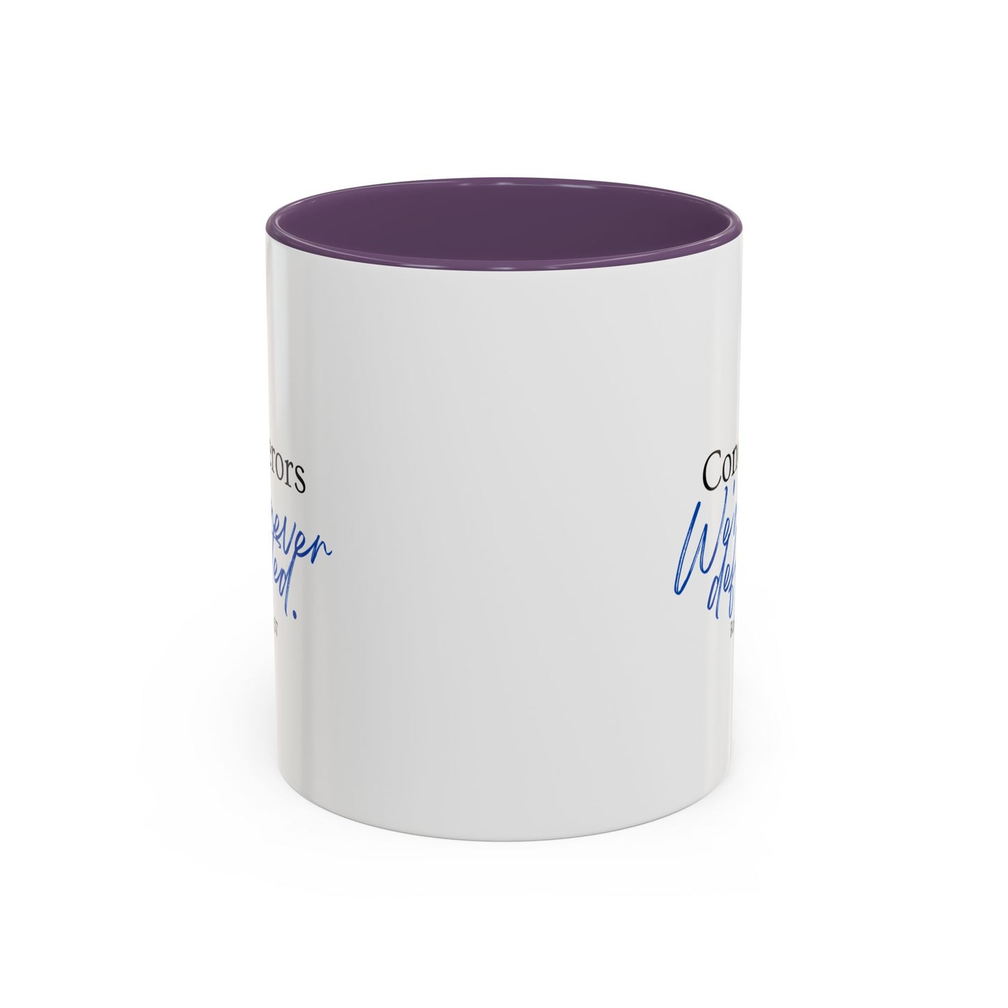 Conquerors Blue Accent Coffee Mug, 11oz