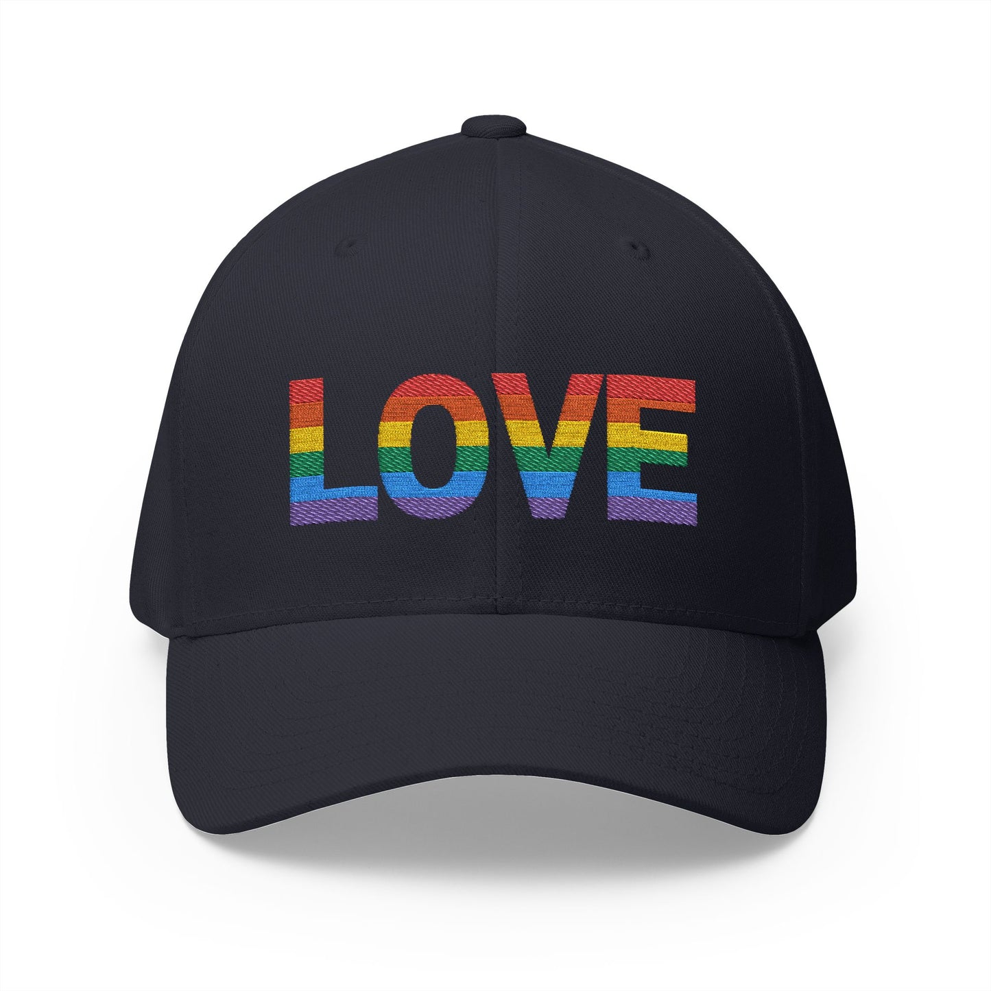 Embroidered 'LOVE' Rainbow Cap - Perfect for Pride and Summer Events