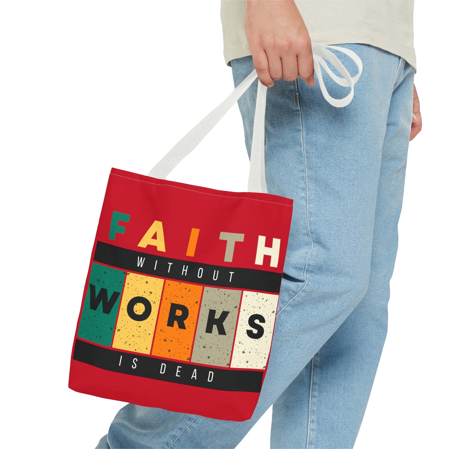 Faith Works Tote Bag (AOP)