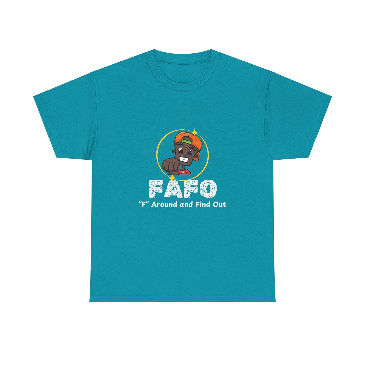 Unisex Heavy Cotton Tee - 'F' Around and Find Out Graphic Tee