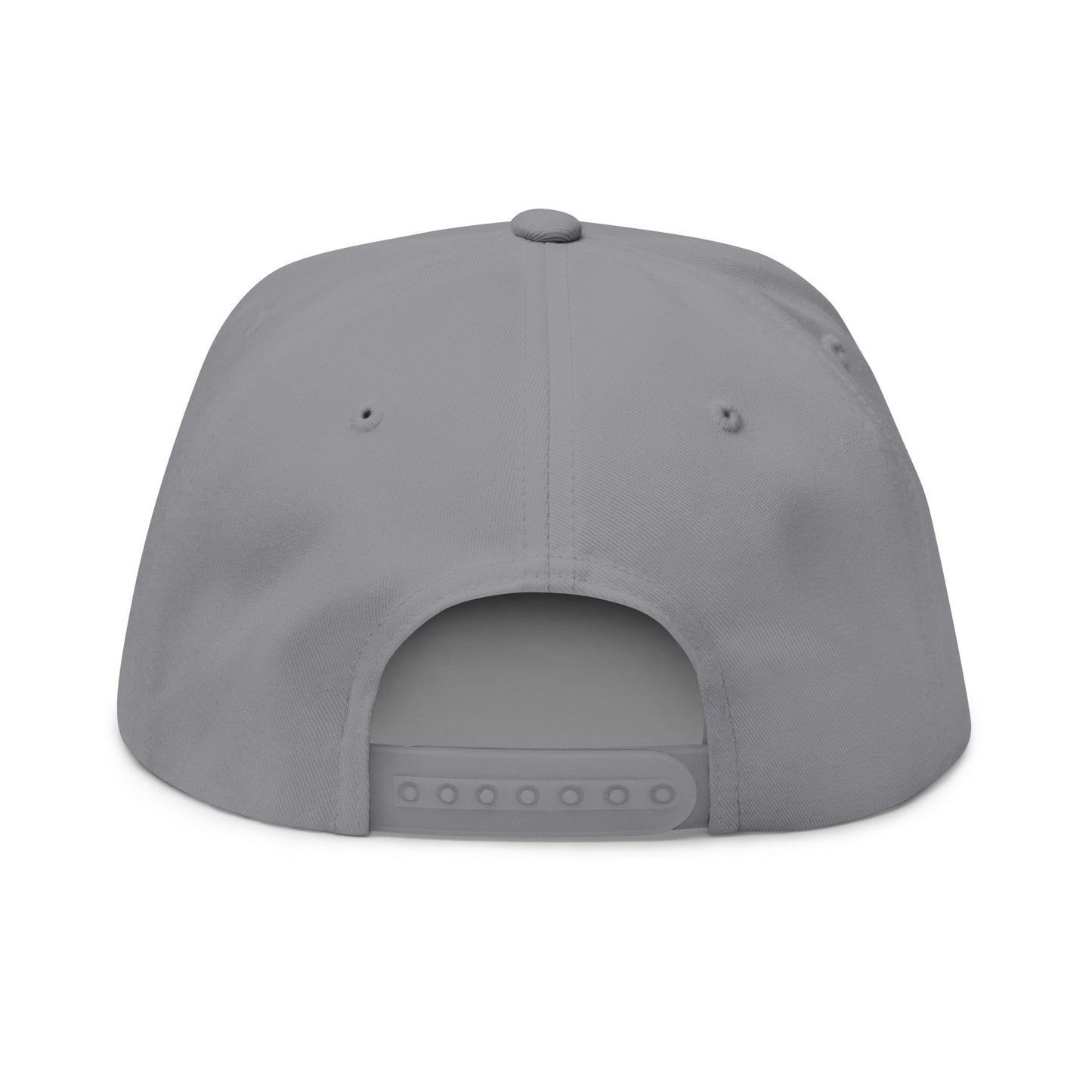 Stylish Flat Bill Cap - 'Code Word BLACK' Embroidered Snapback