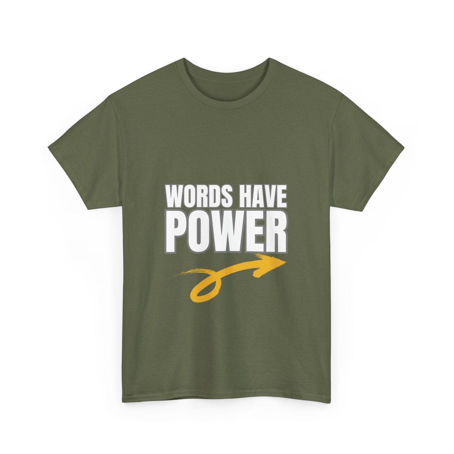 Words Have Power (Garvey) - Unisex Heavy Cotton Tee