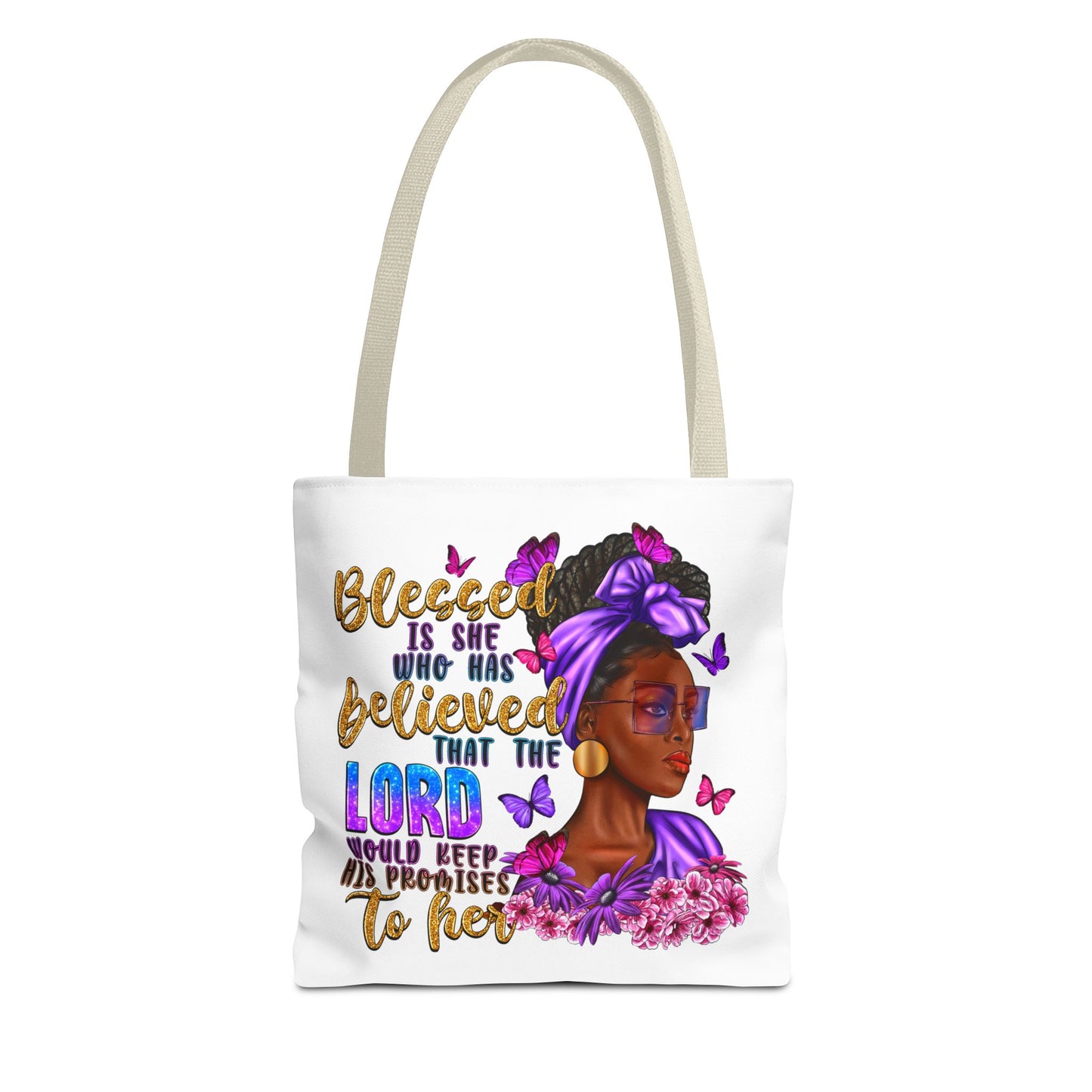 Blessed is She Tote Bag (AOP)