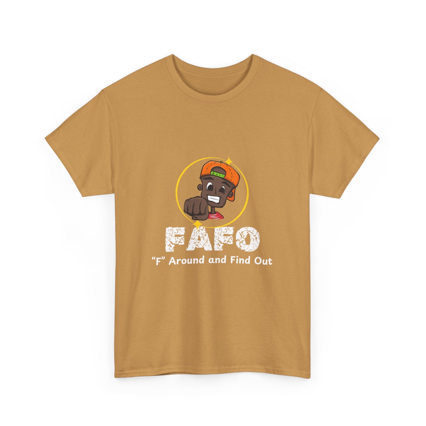 Unisex Heavy Cotton Tee - 'F' Around and Find Out Graphic Tee