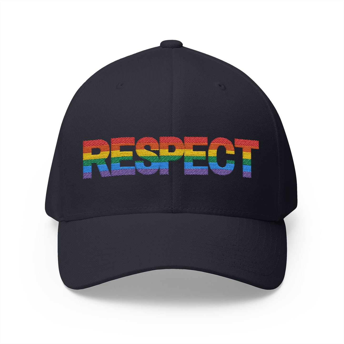 Pride Embroidered Cap - Respect LGBT Hat