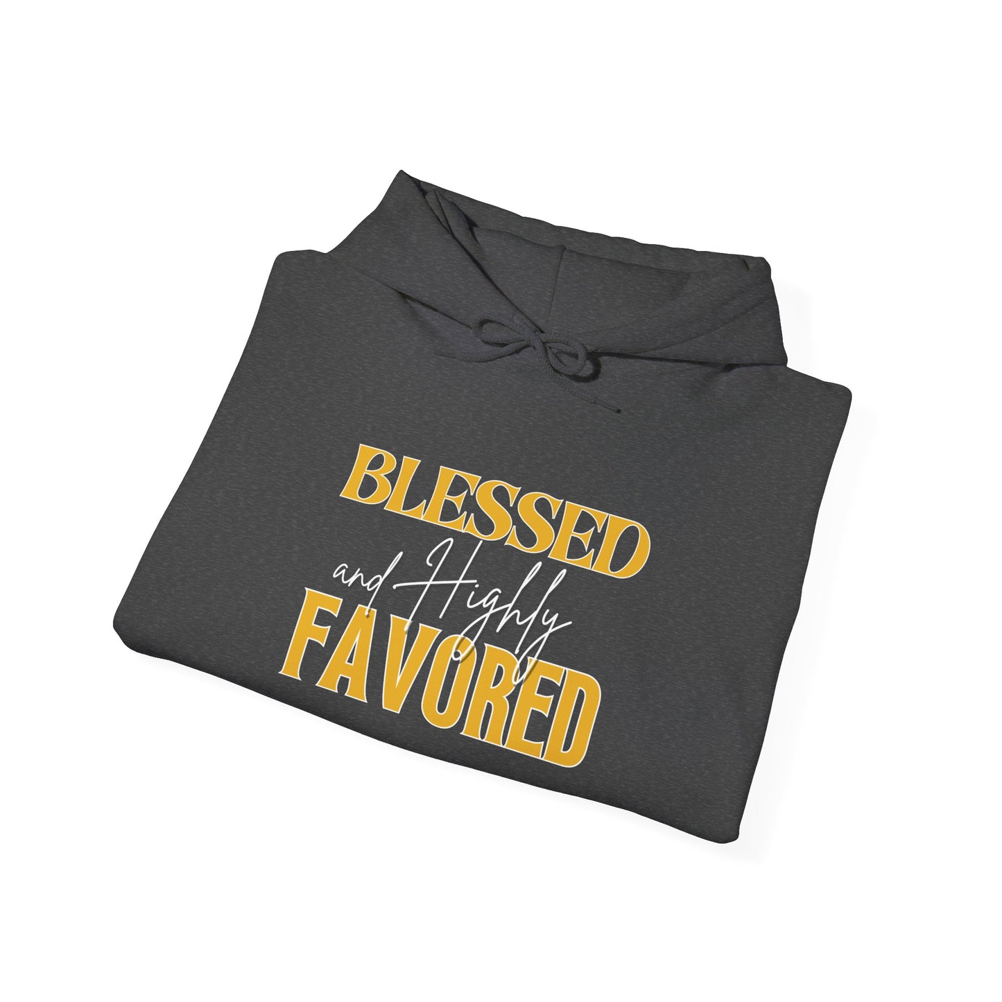 Blessed and Highly Favored Unisex Heavy Blend™ Hooded Sweatshirt