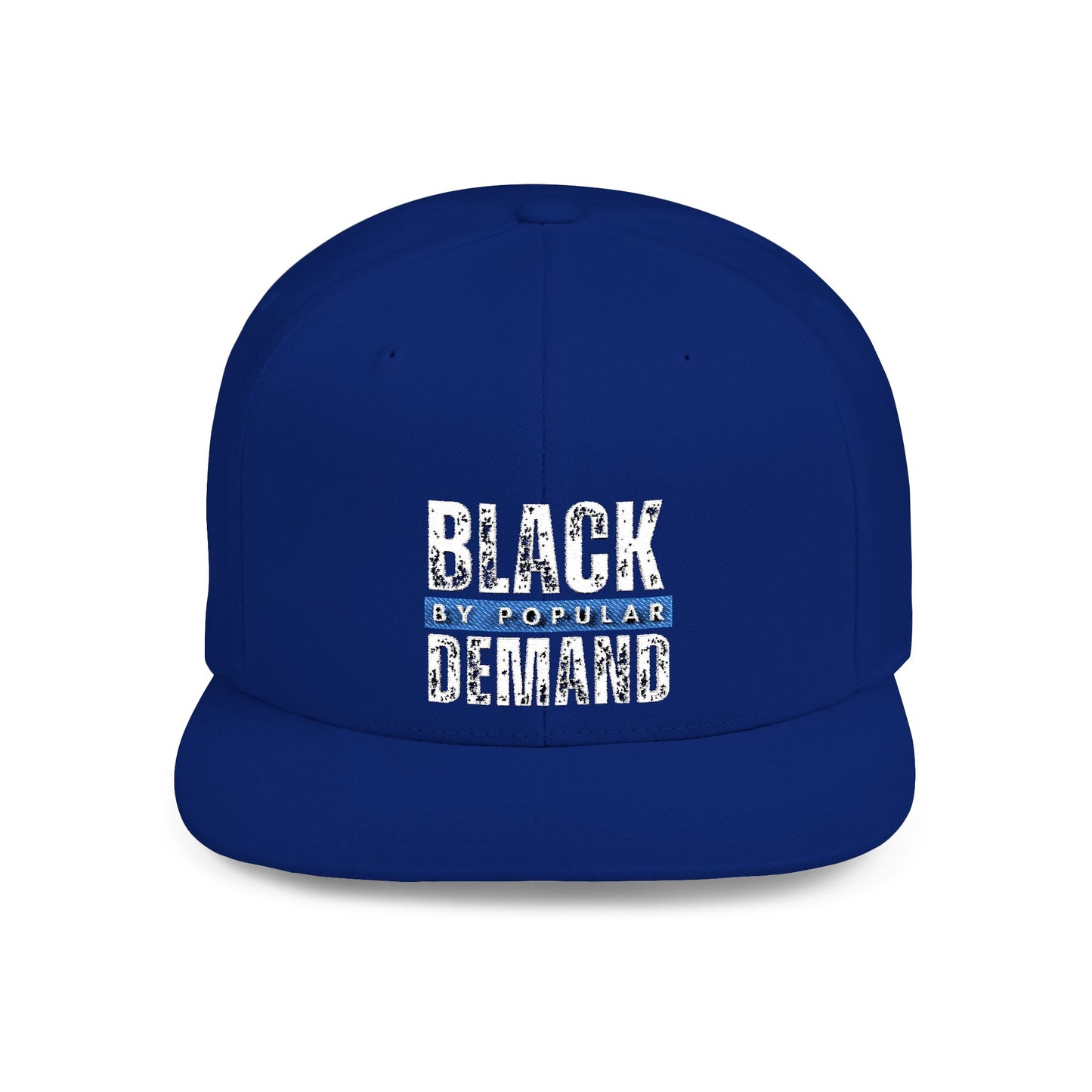 Flat Bill Snapback Hat - Stylish Black by Popular Demand Cap