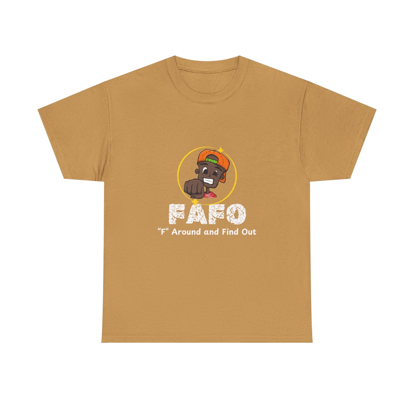 Unisex Heavy Cotton Tee - 'F' Around and Find Out Graphic Tee