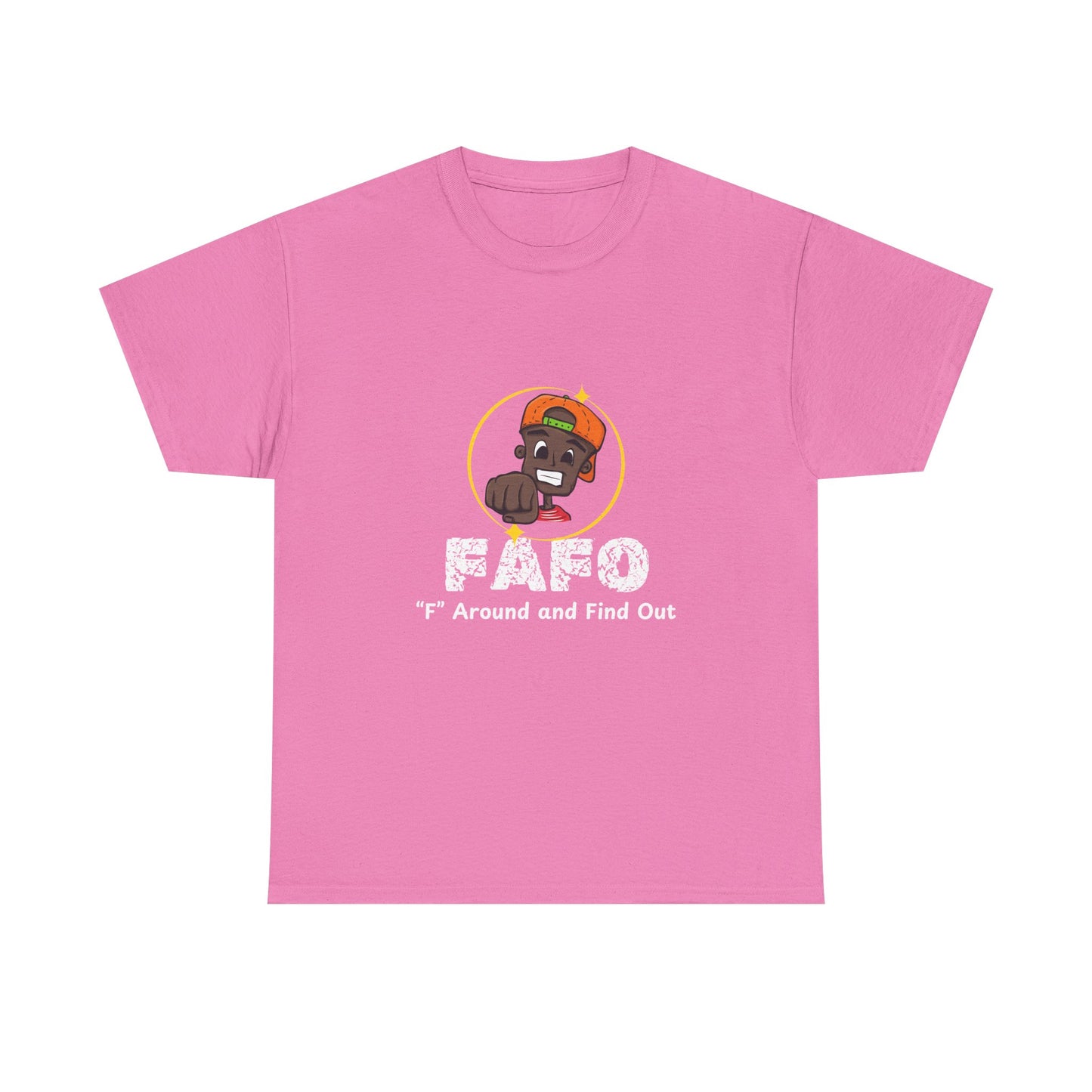 Unisex Heavy Cotton Tee - 'F' Around and Find Out Graphic Tee