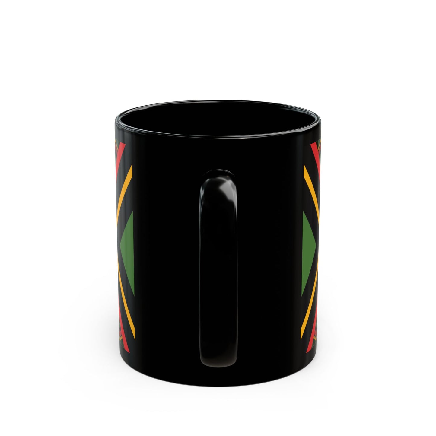 Kente Print Black Mug (11oz, 15oz)