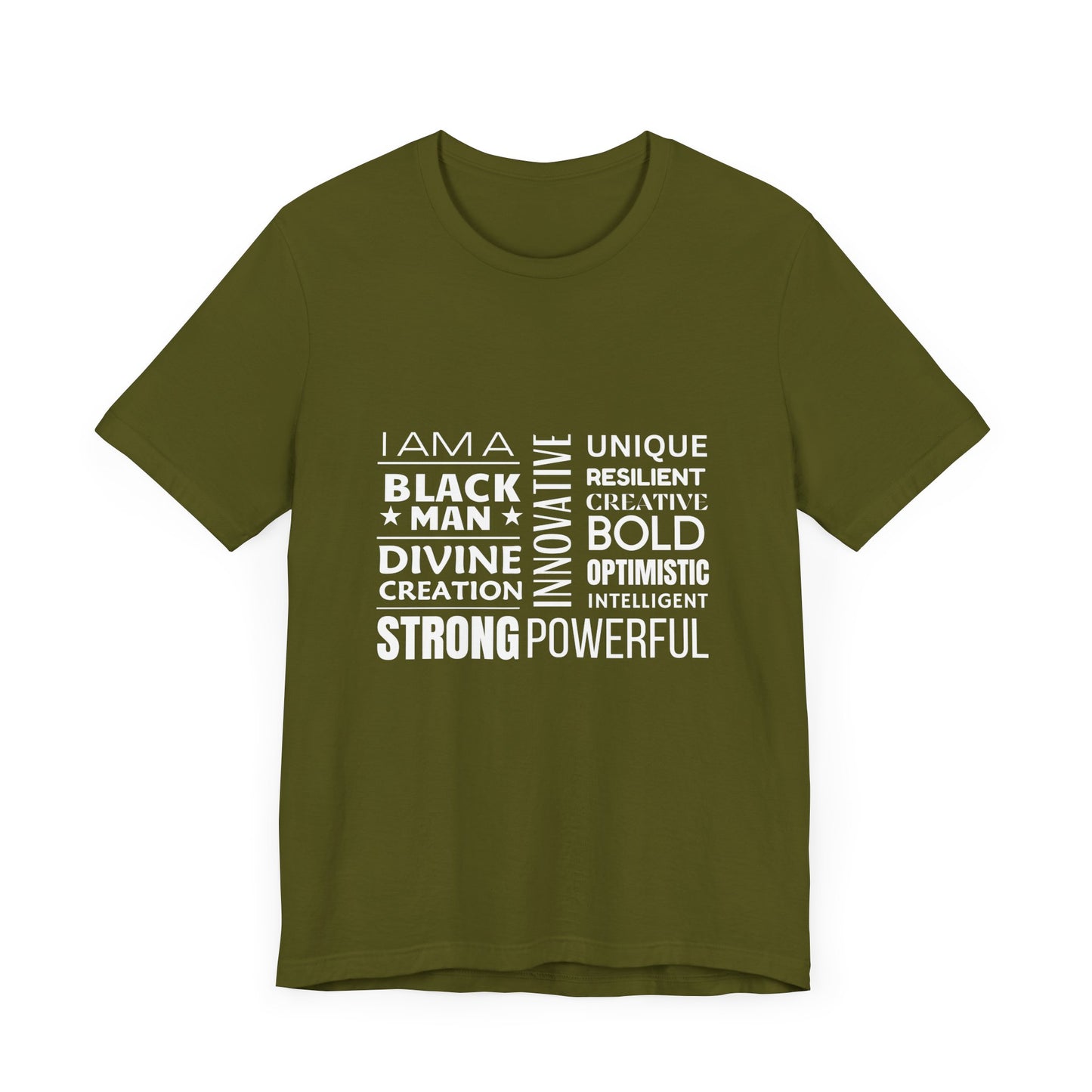 Empowering Black Man Tee - Unisex Jersey Short Sleeve T-Shirt