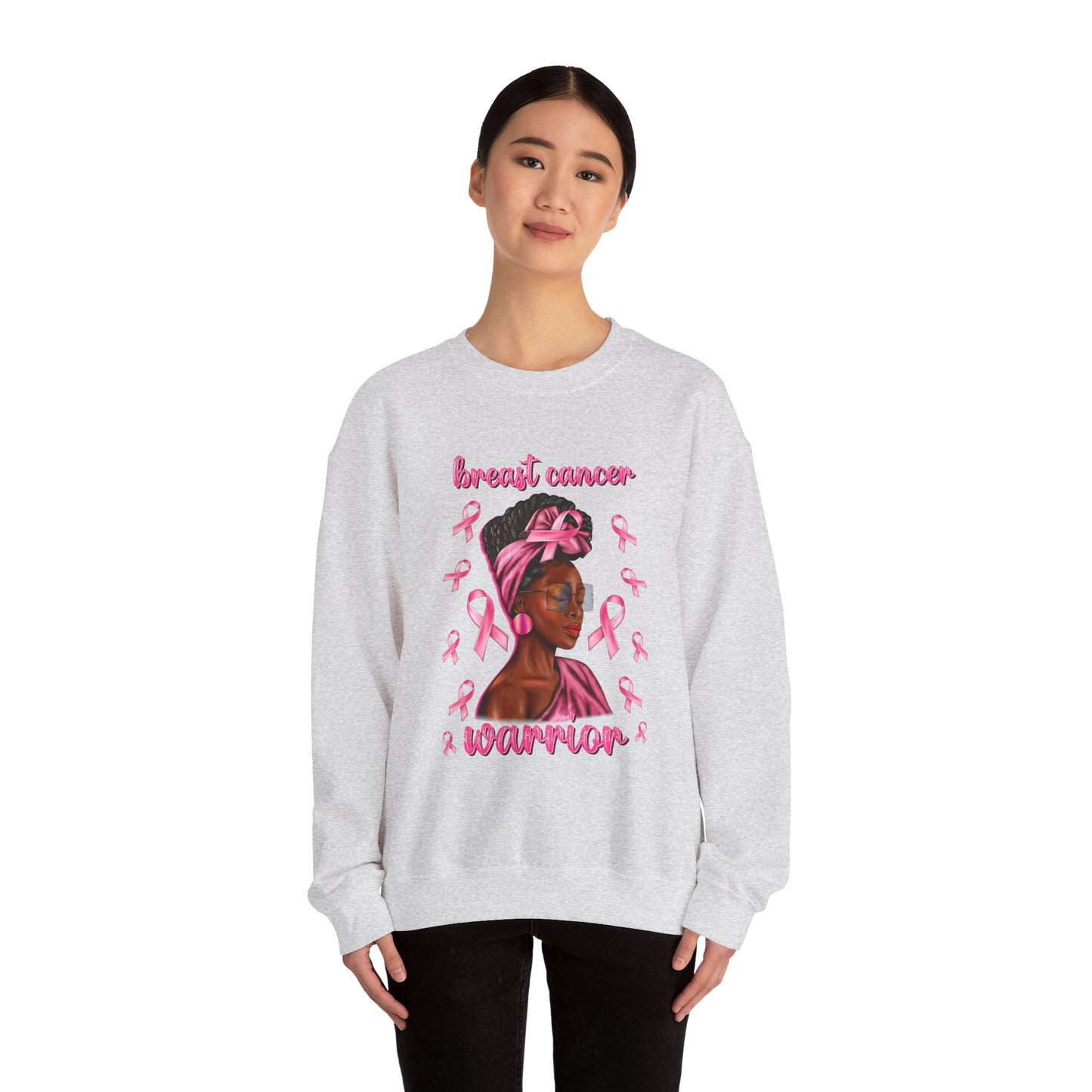 Breast Cancer Warrior Unisex Heavy Blend™ Crewneck Sweatshirt