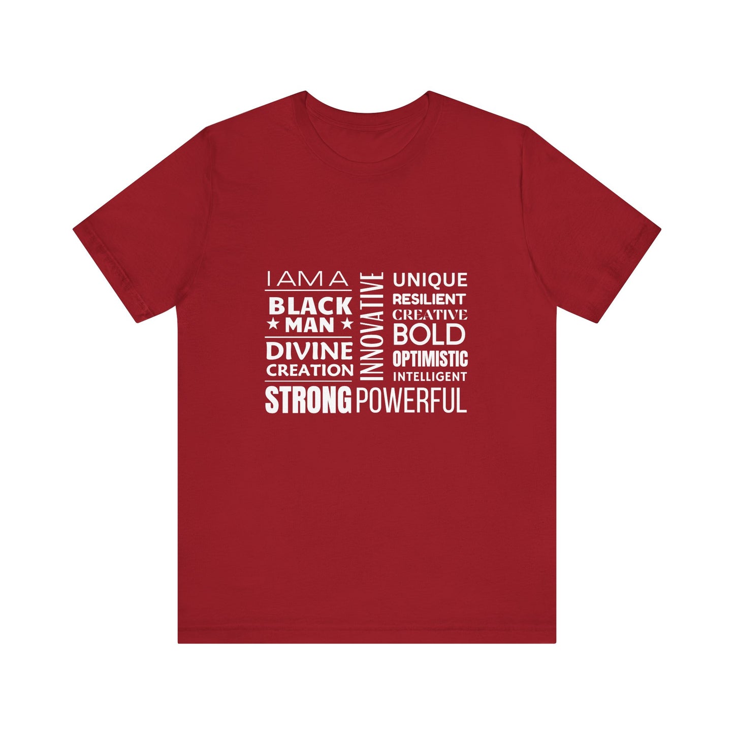 Empowering Black Man Tee - Unisex Jersey Short Sleeve T-Shirt