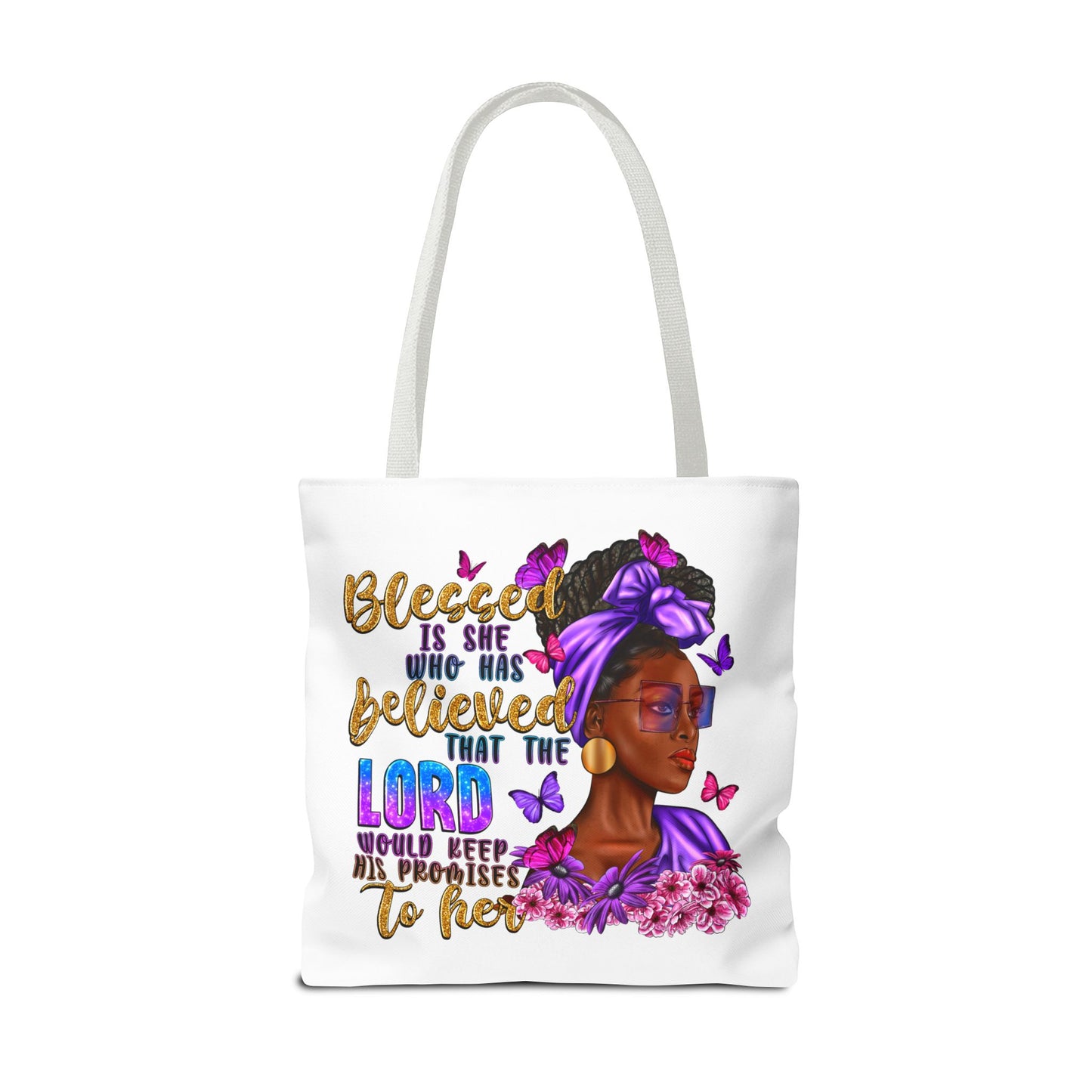 Blessed is She Tote Bag (AOP)