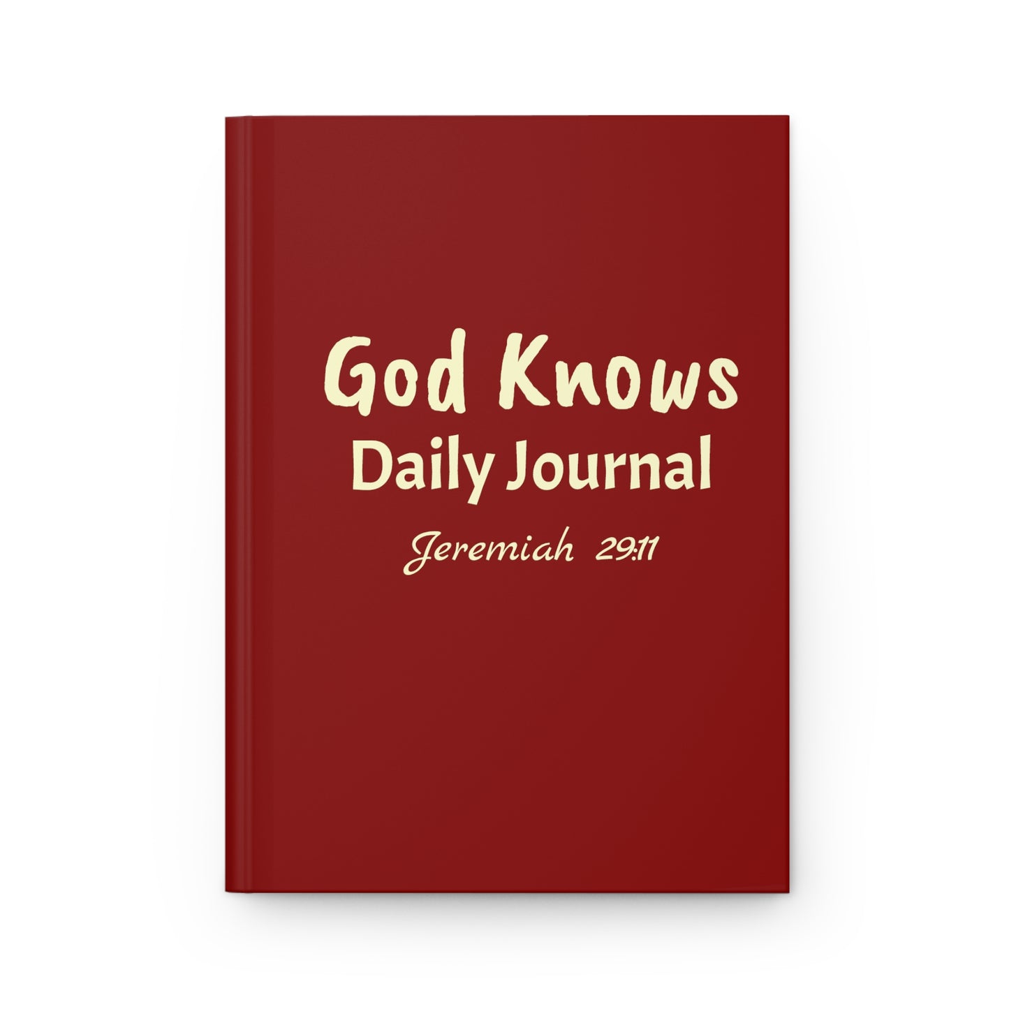 Daily Journal (Crimson & Cream) Hardcover Journal Matte