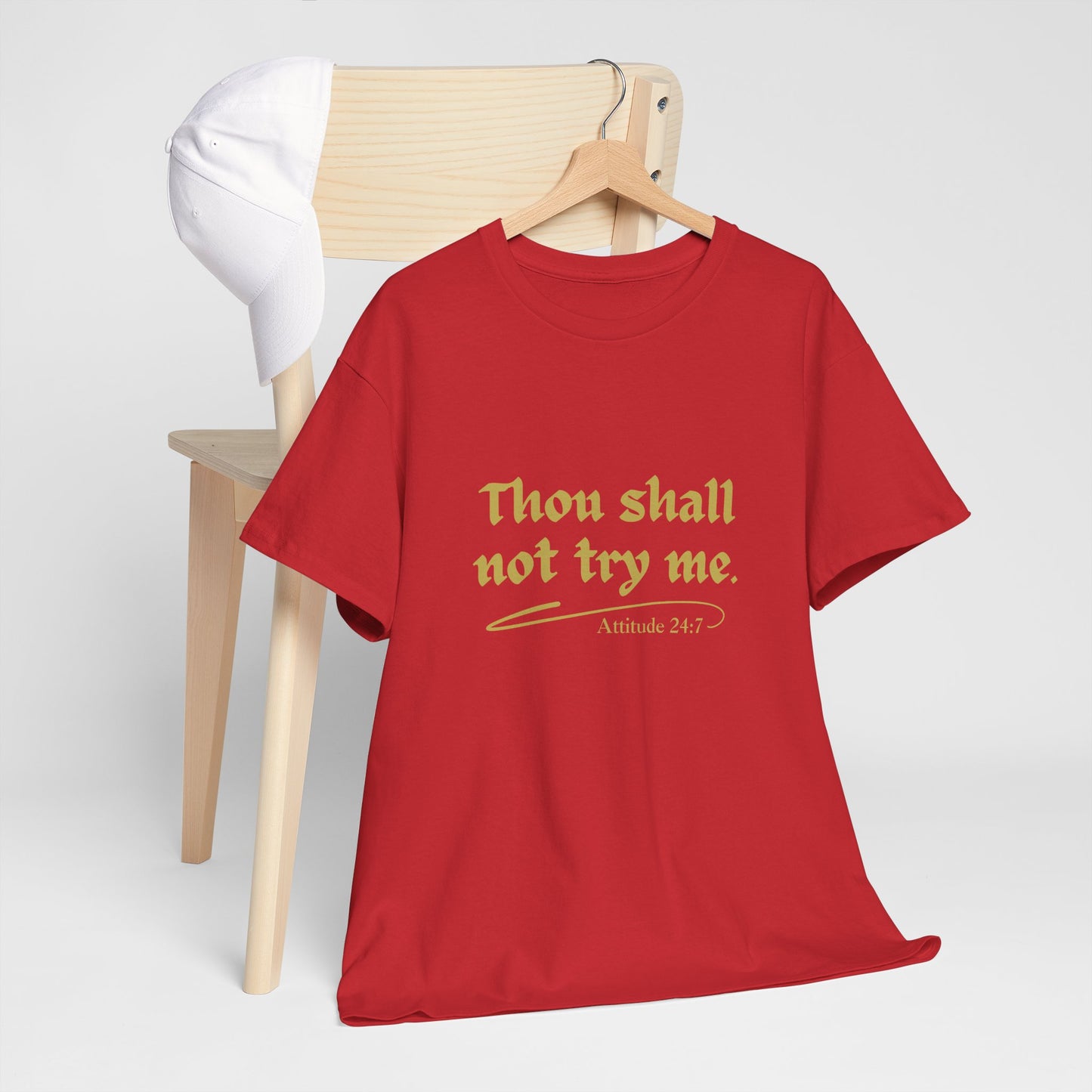 Thou Shall Not Unisex Heavy Cotton Tee