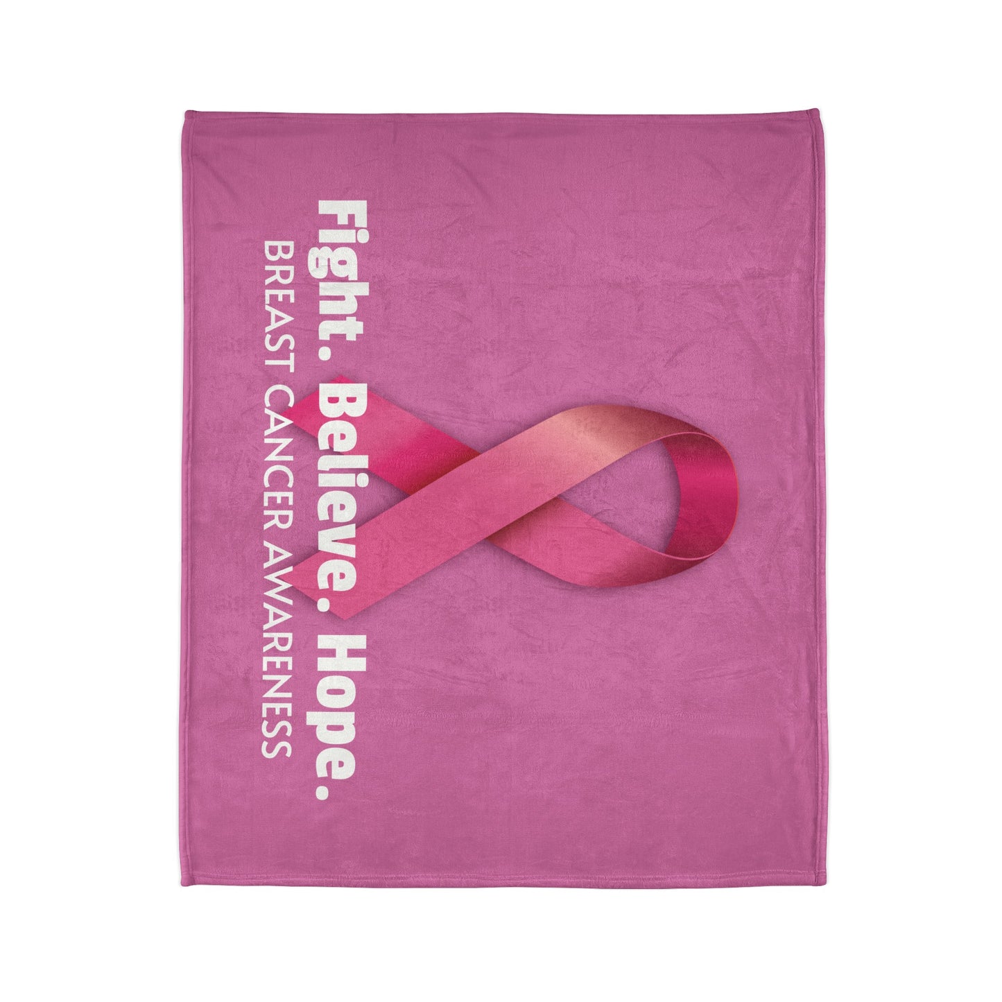 Breast Cancer Awareness Soft Polyester Blanket