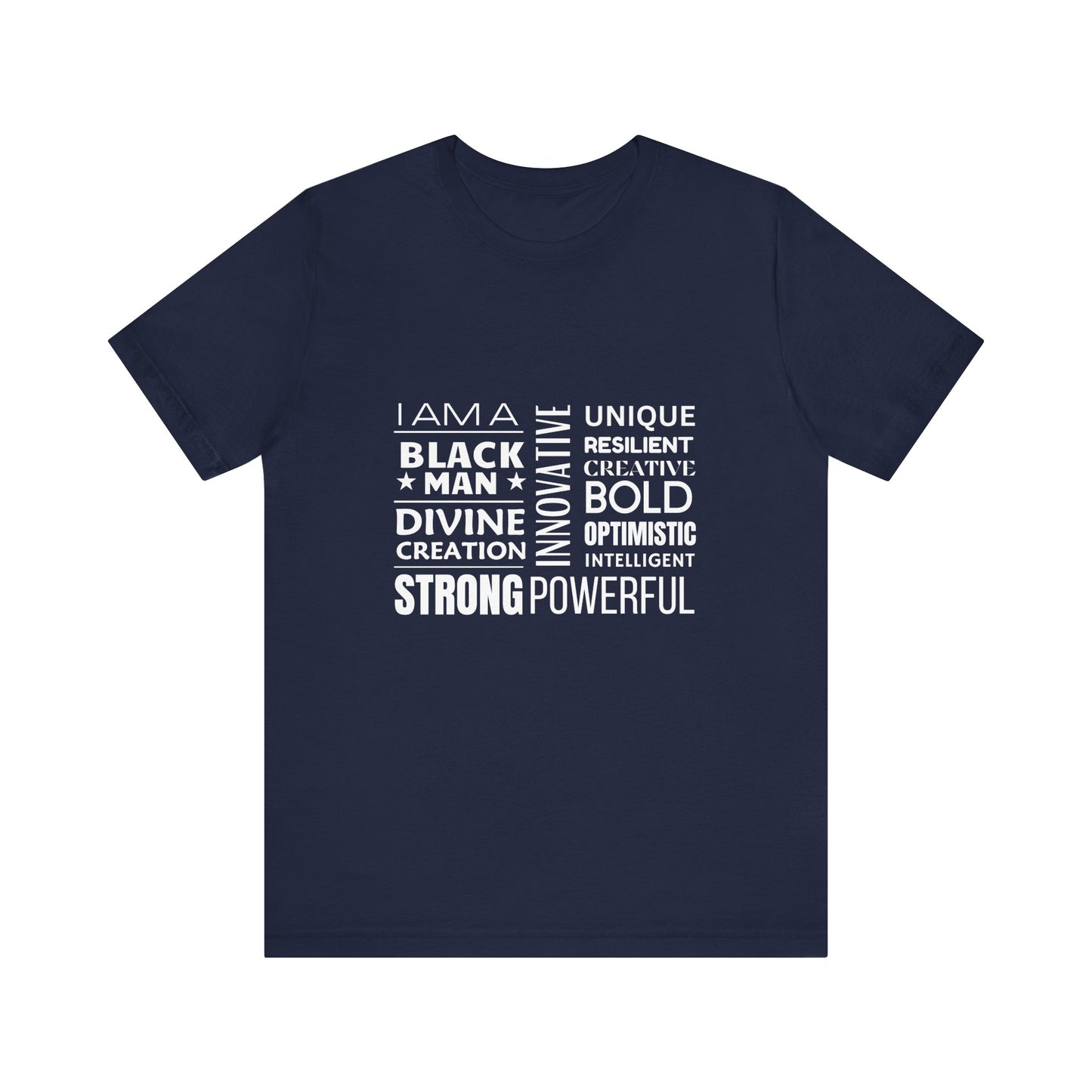 Empowering Black Man Tee - Unisex Jersey Short Sleeve T-Shirt