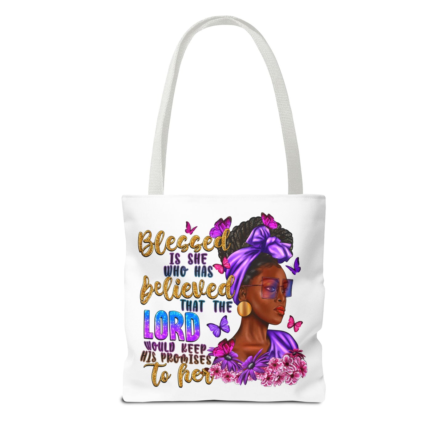 Blessed is She Tote Bag (AOP)