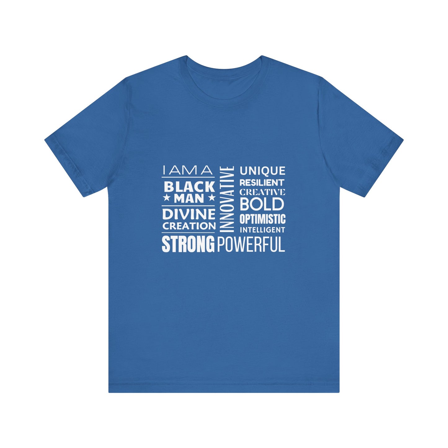 Empowering Black Man Tee - Unisex Jersey Short Sleeve T-Shirt